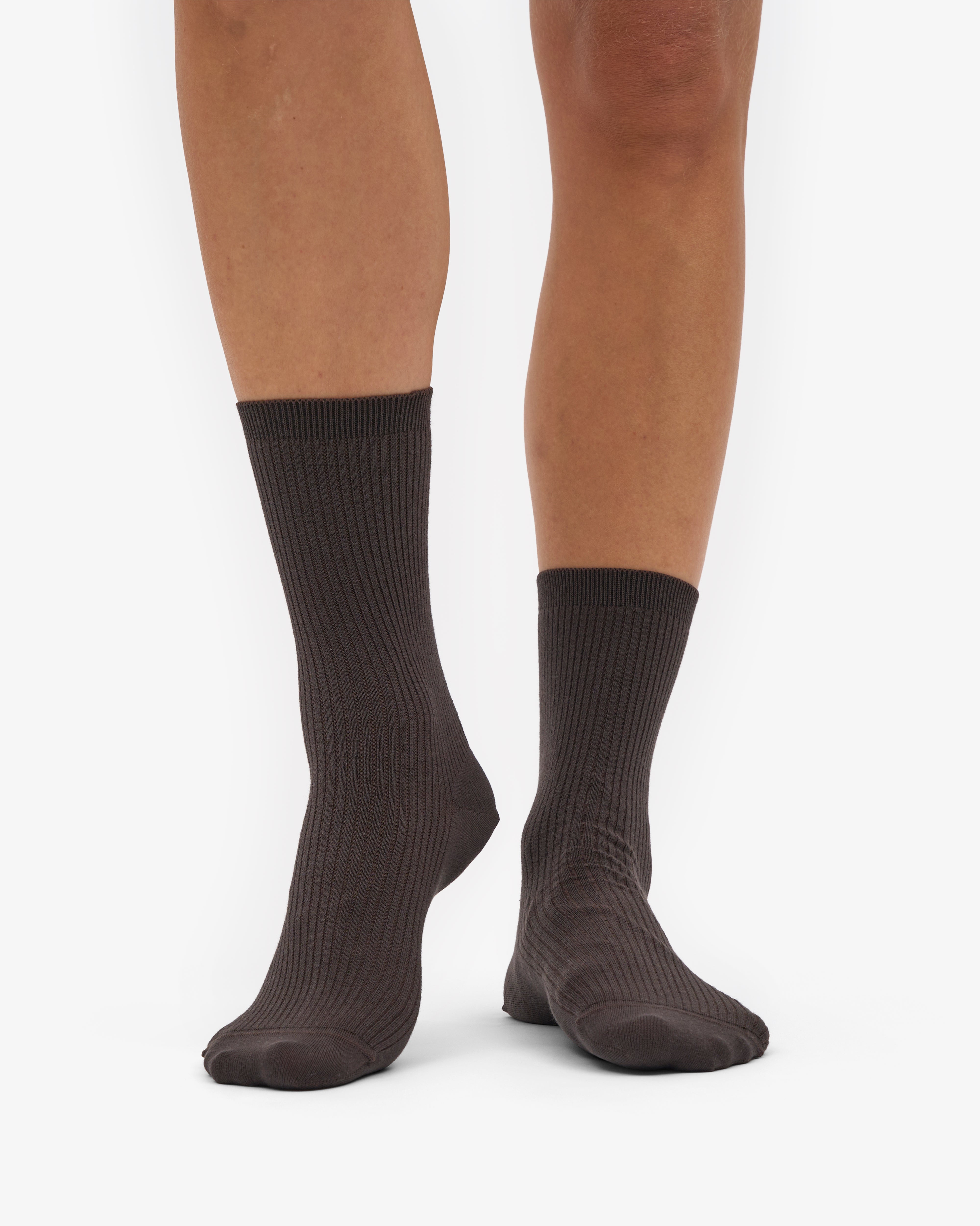 Women Classic Organic Sock - Coffee Brown
