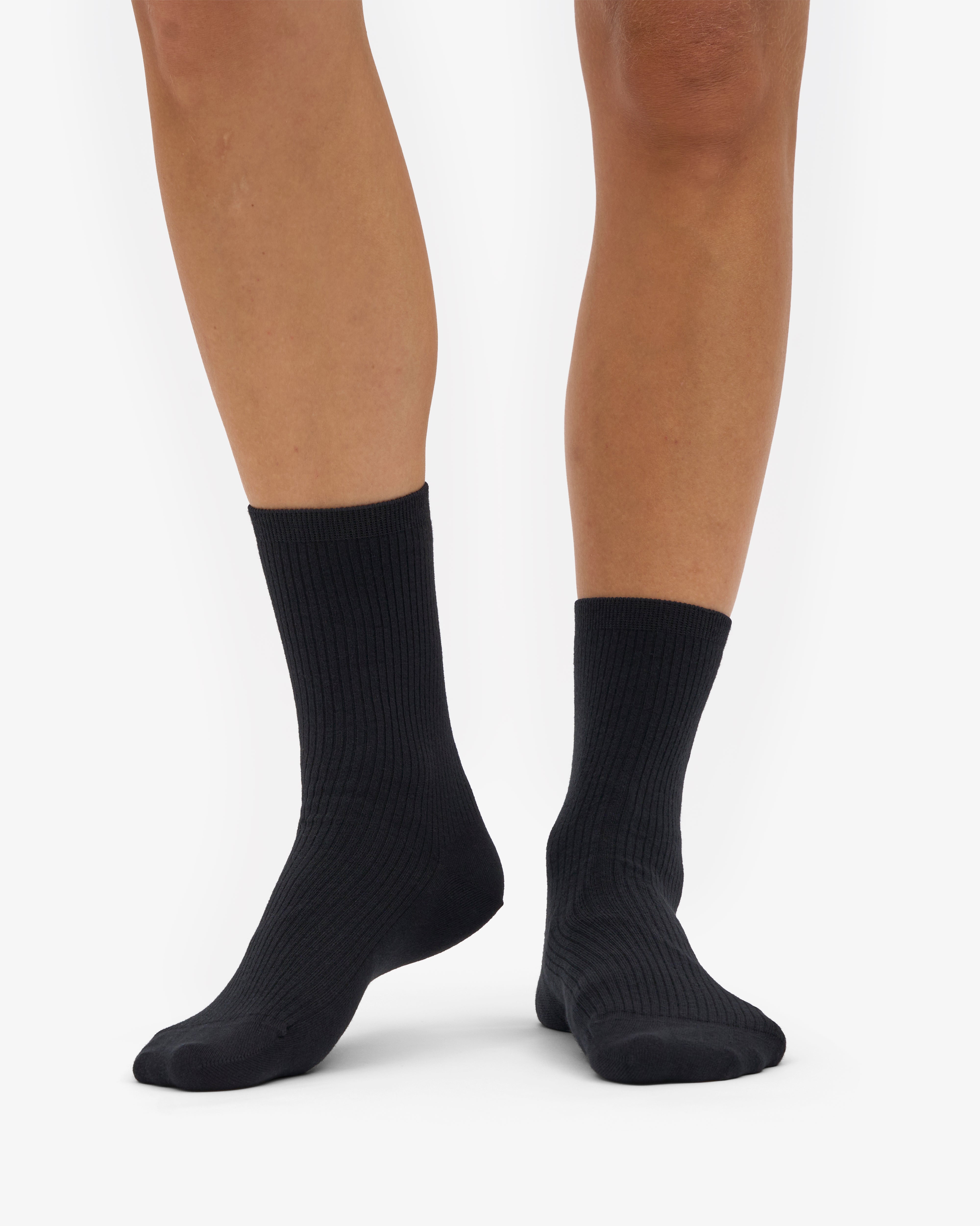 Women Classic Organic Sock - Deep Black