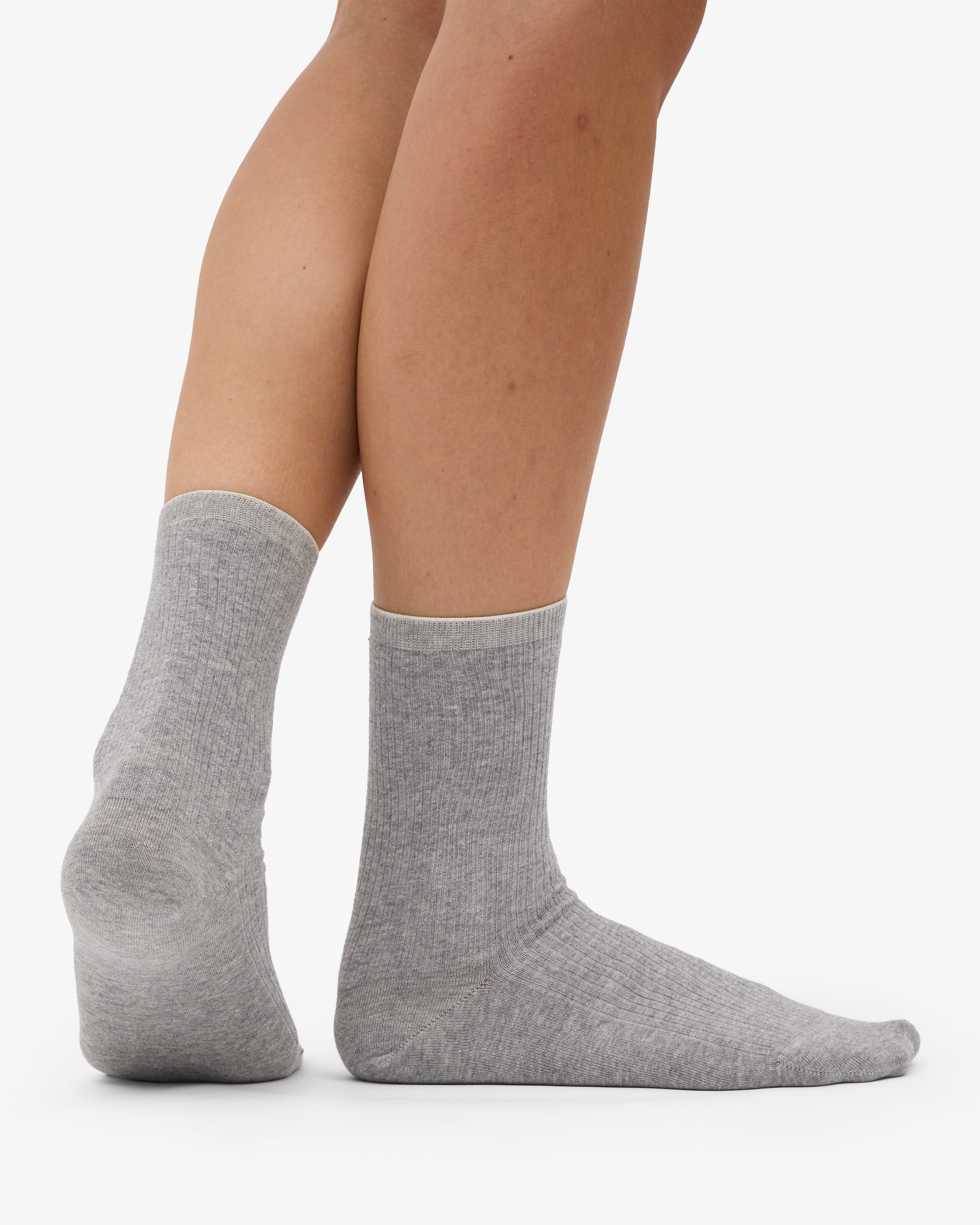 Women Classic Organic Sock - Heather Grey (3-Pack)