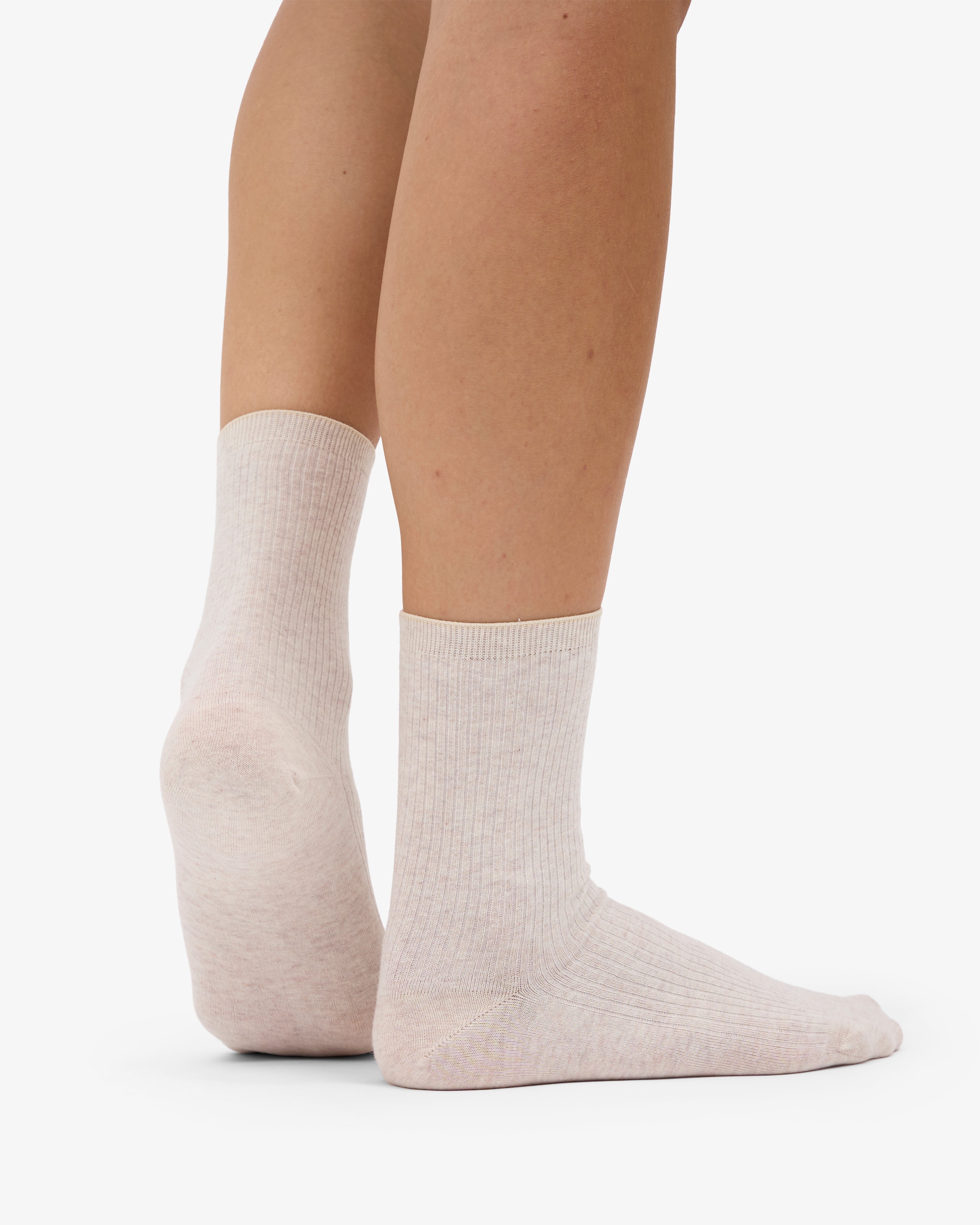 Women Classic Organic Sock - Ivory White (3-Pack)