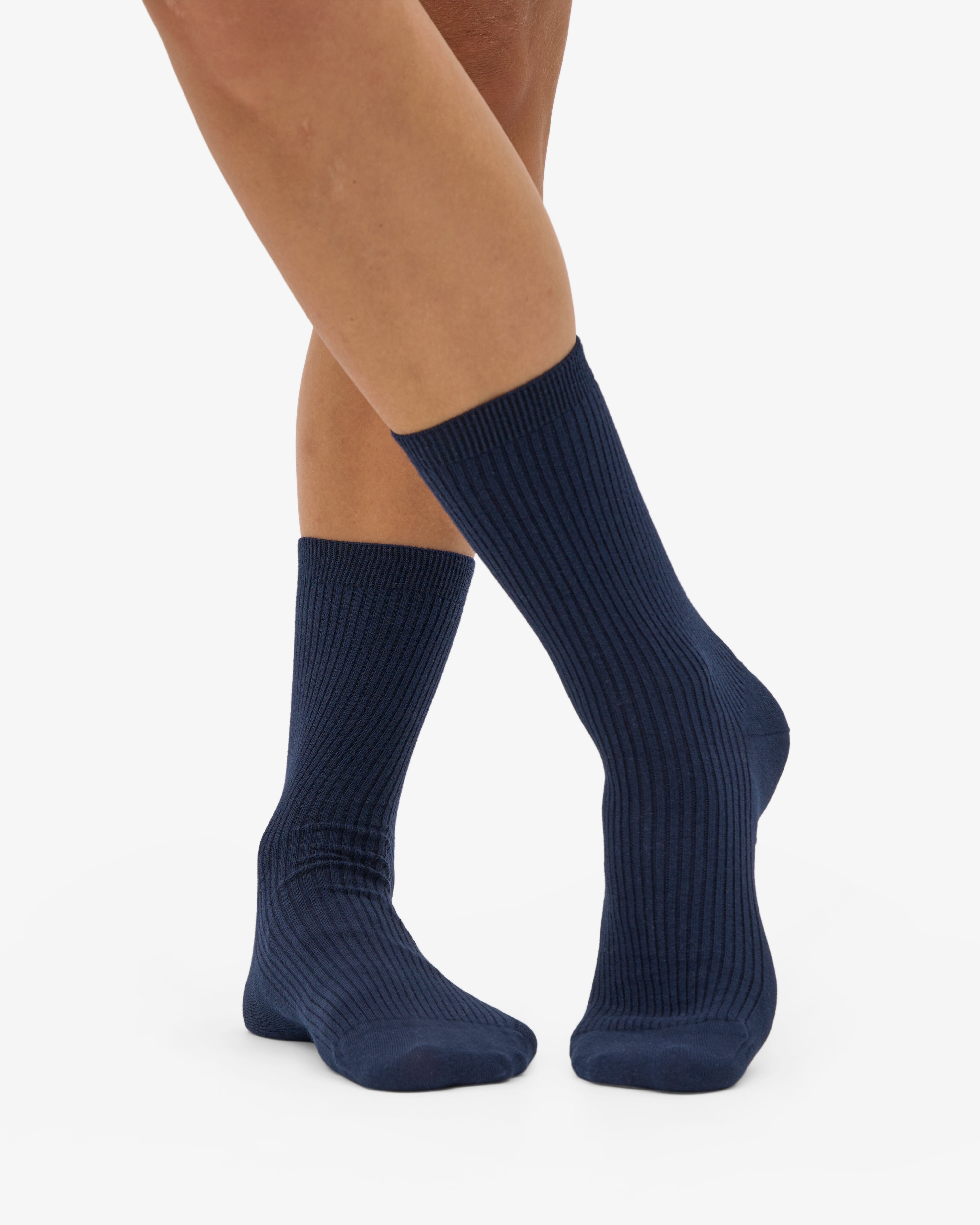 Women Classic Organic Sock - Navy Blue
