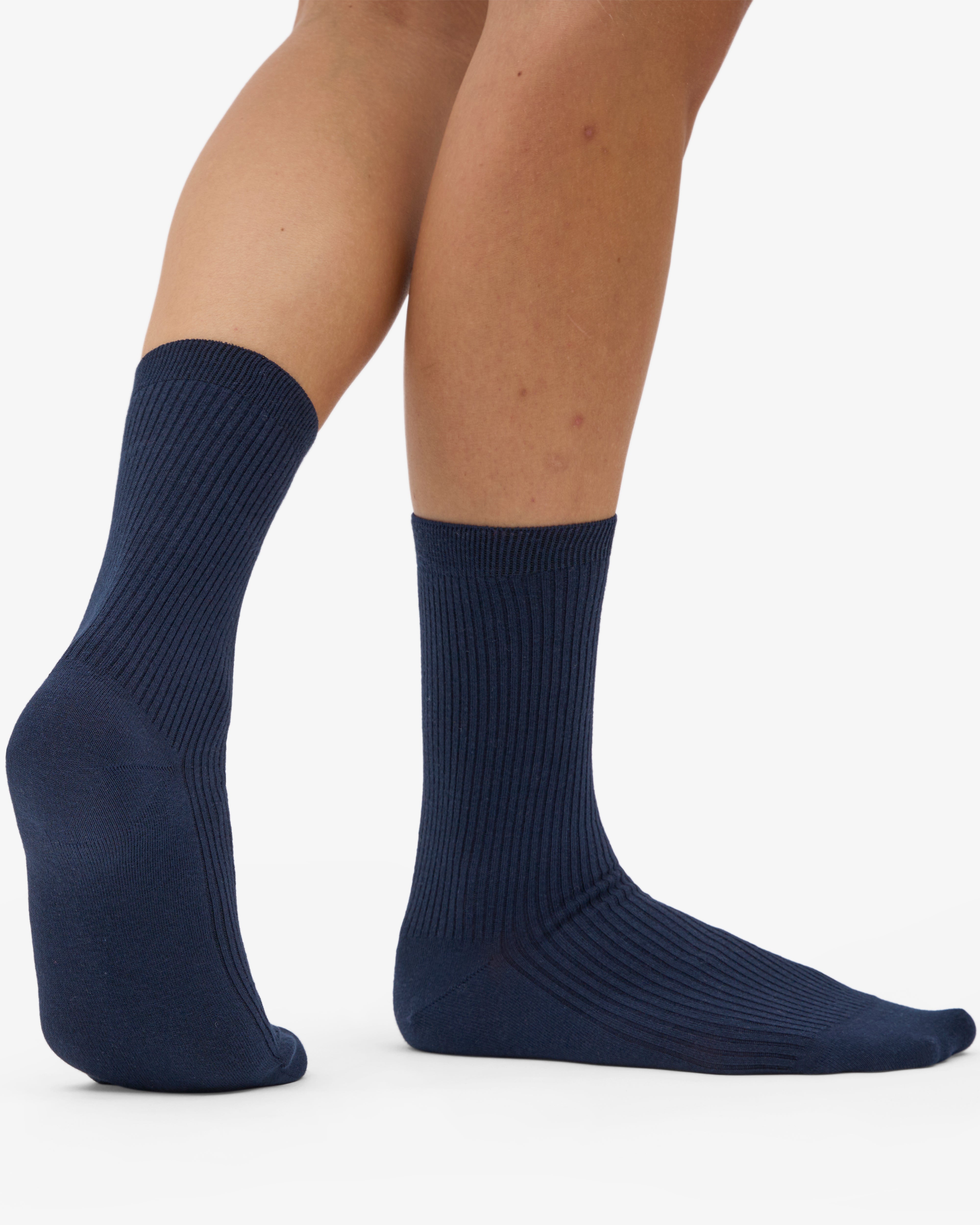 Women Classic Organic Sock - Navy Blue (3-Pack)