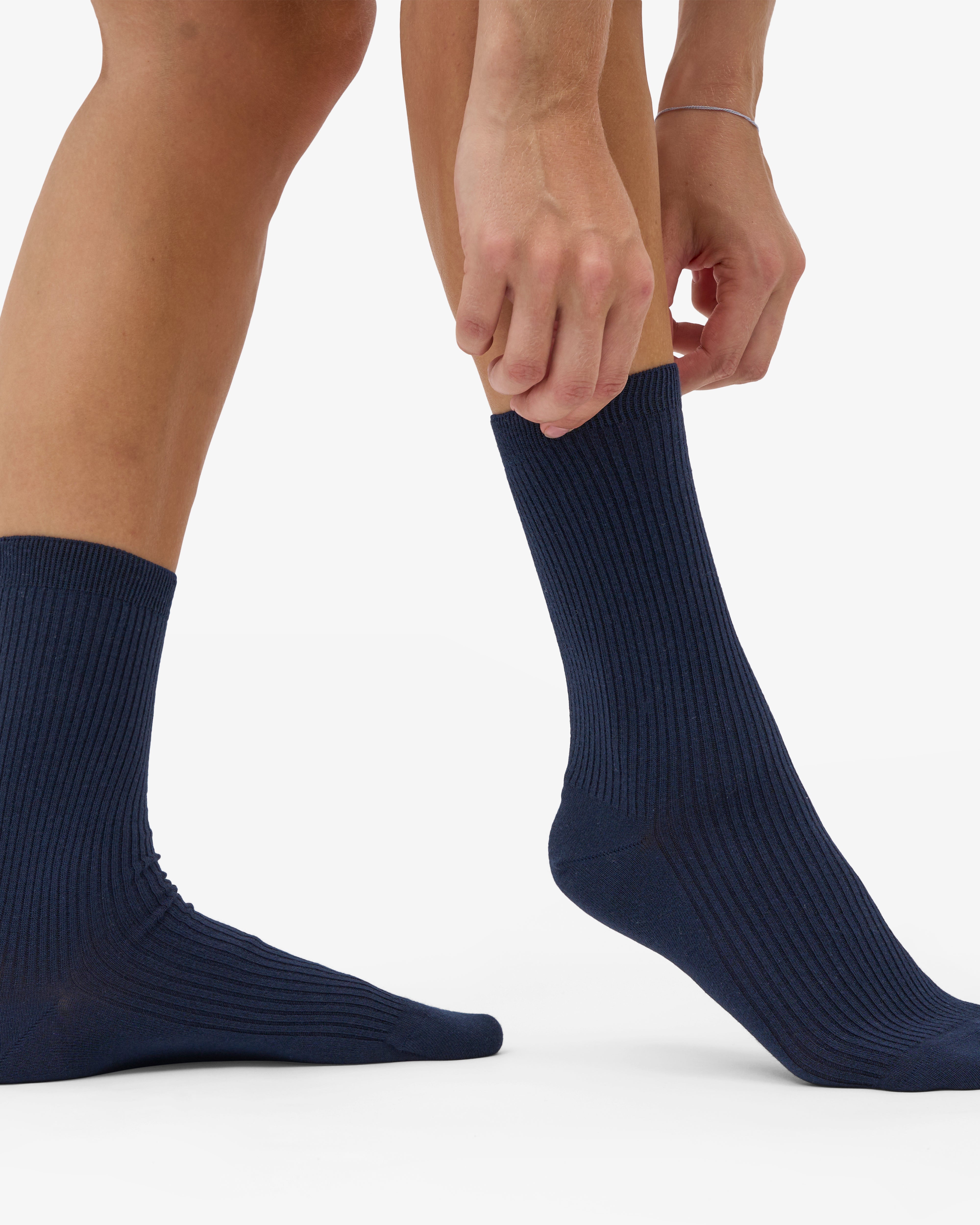 Women Classic Organic Sock - Navy Blue (3-Pack)