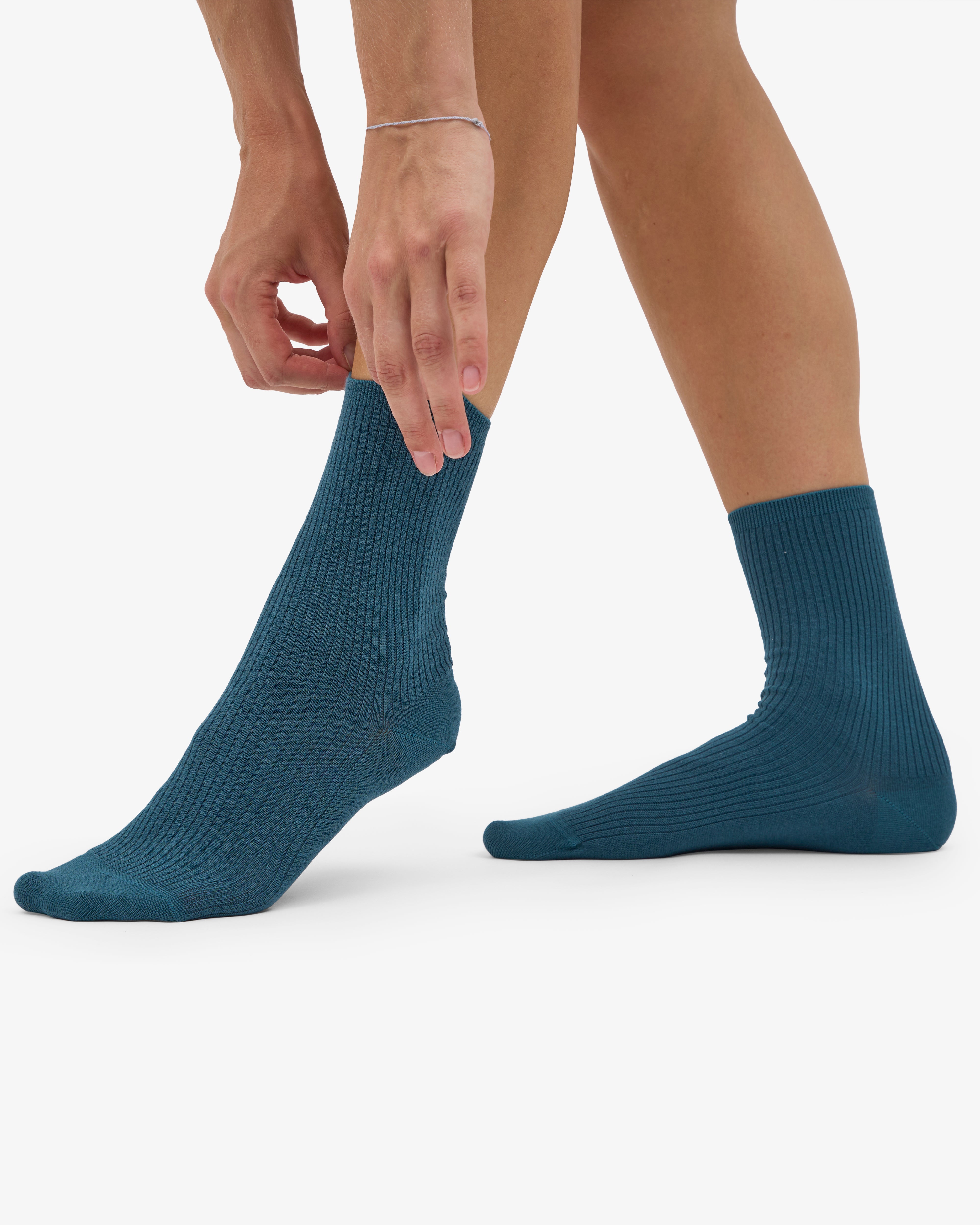 Women Classic Organic Sock - Ocean Green (3-Pack)