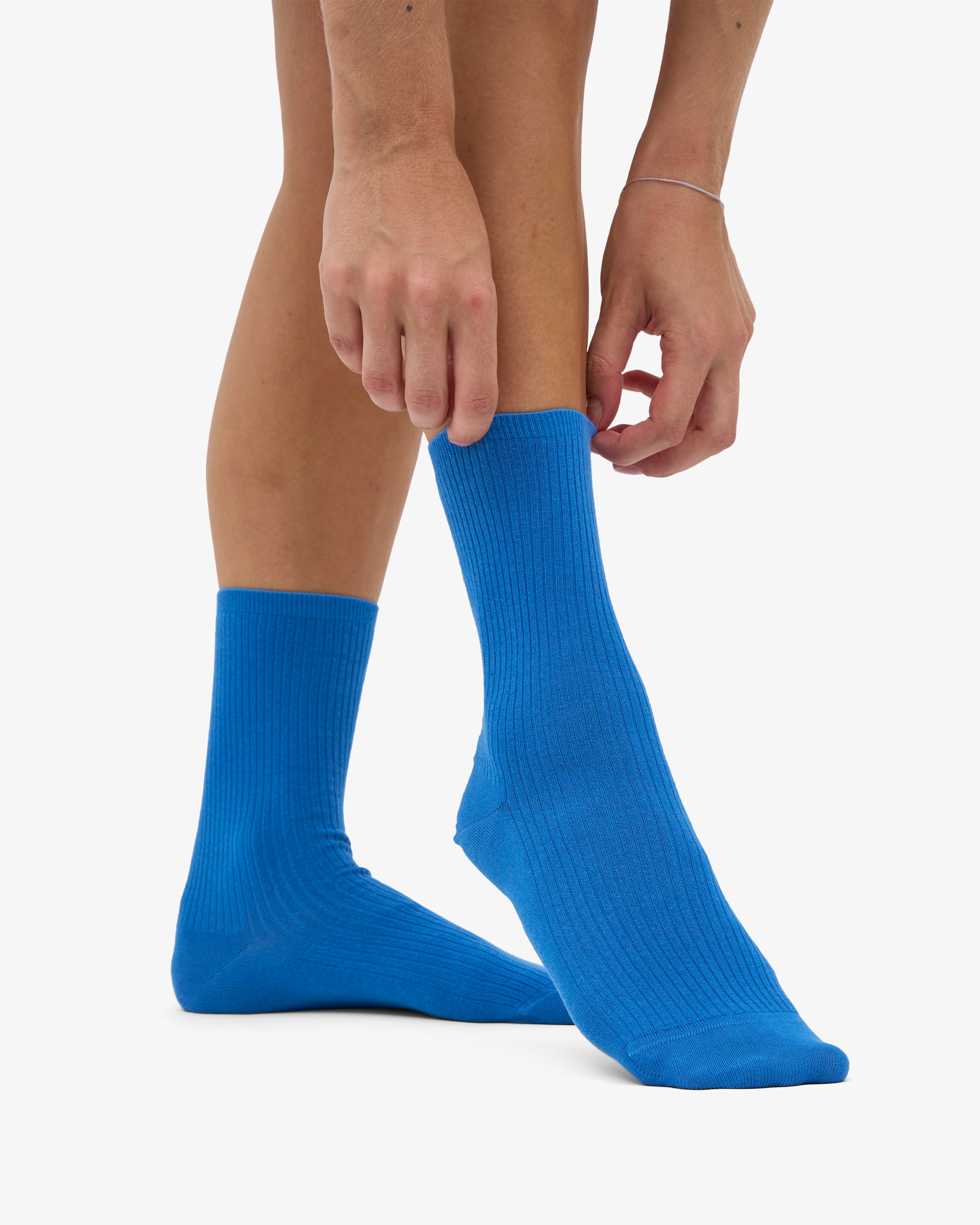 Women Classic Organic Sock - Pacific Blue (3-Pack)