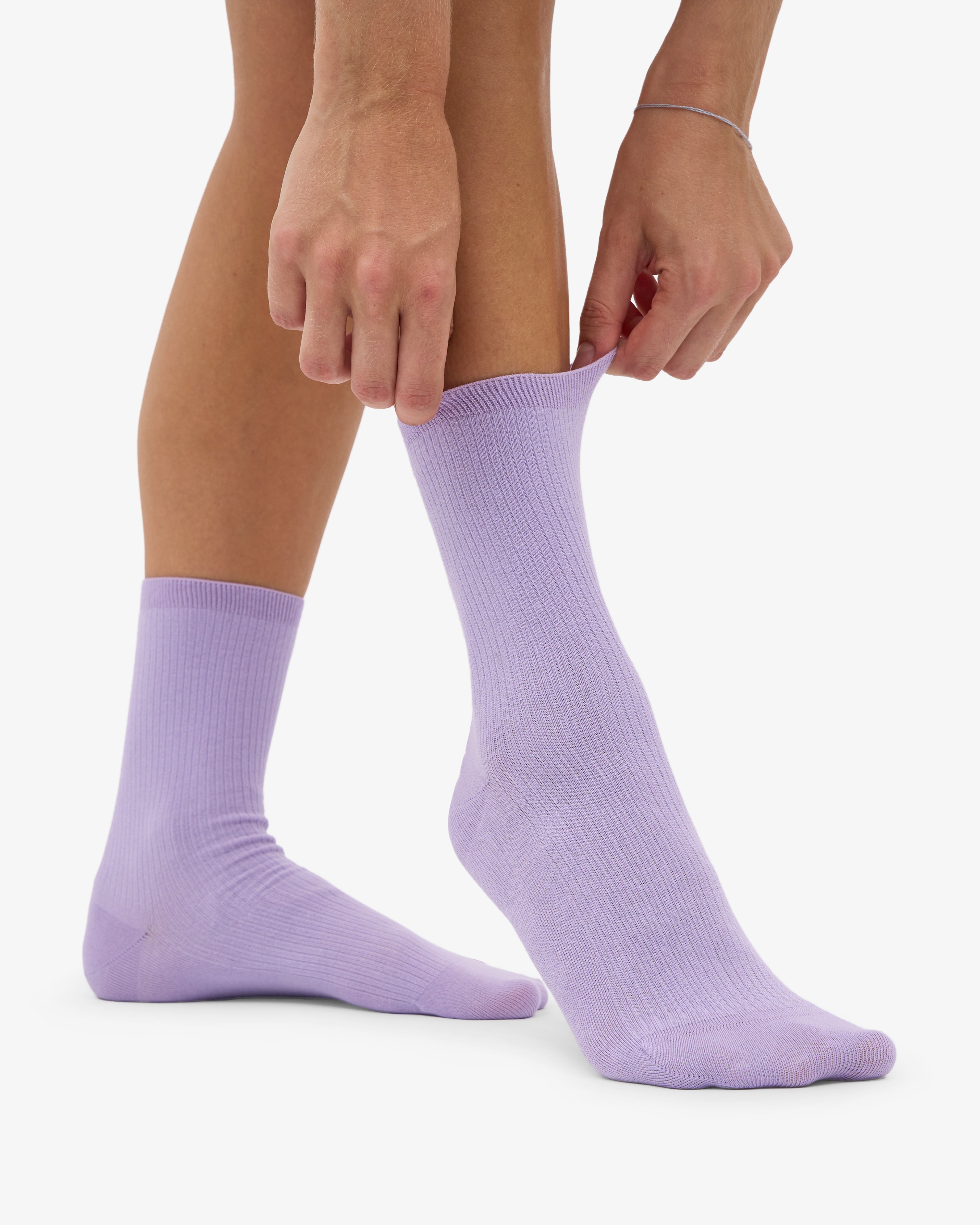 Women Classic Organic Sock - Soft Lavender (3-Pack)