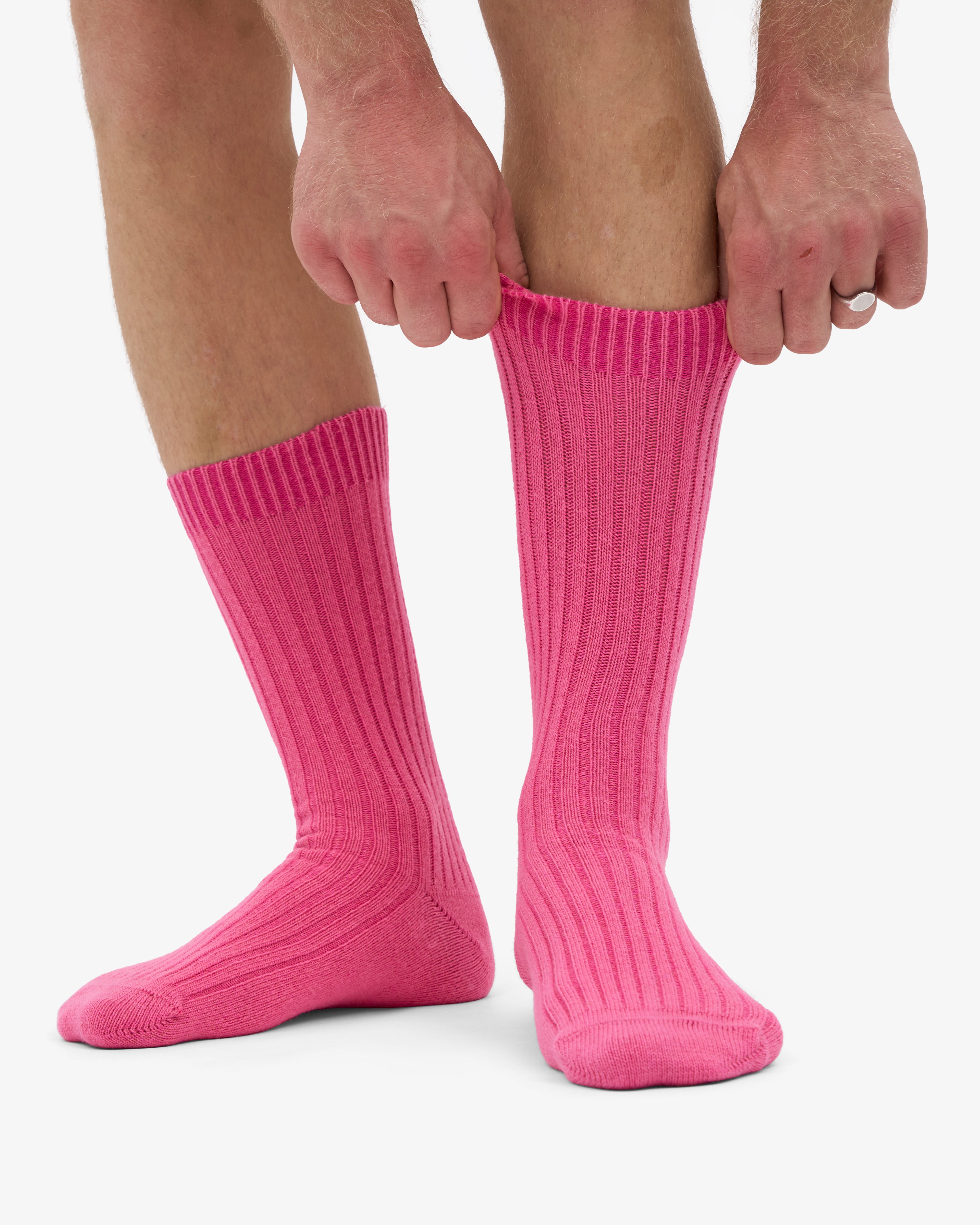 Merino Wool Blend Sock - Bubblegum Pink