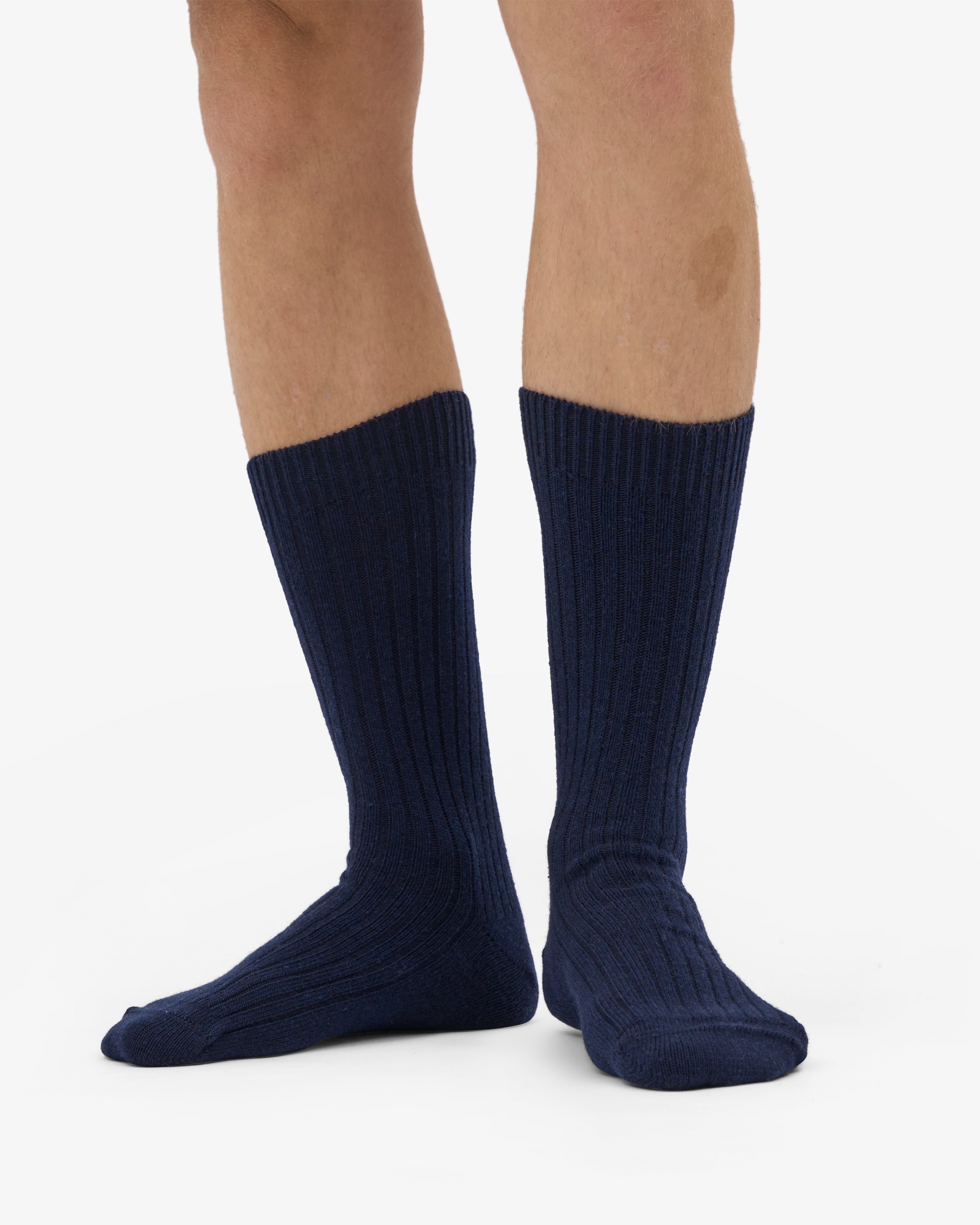 Merino Wool Blend Sock - Navy Blue