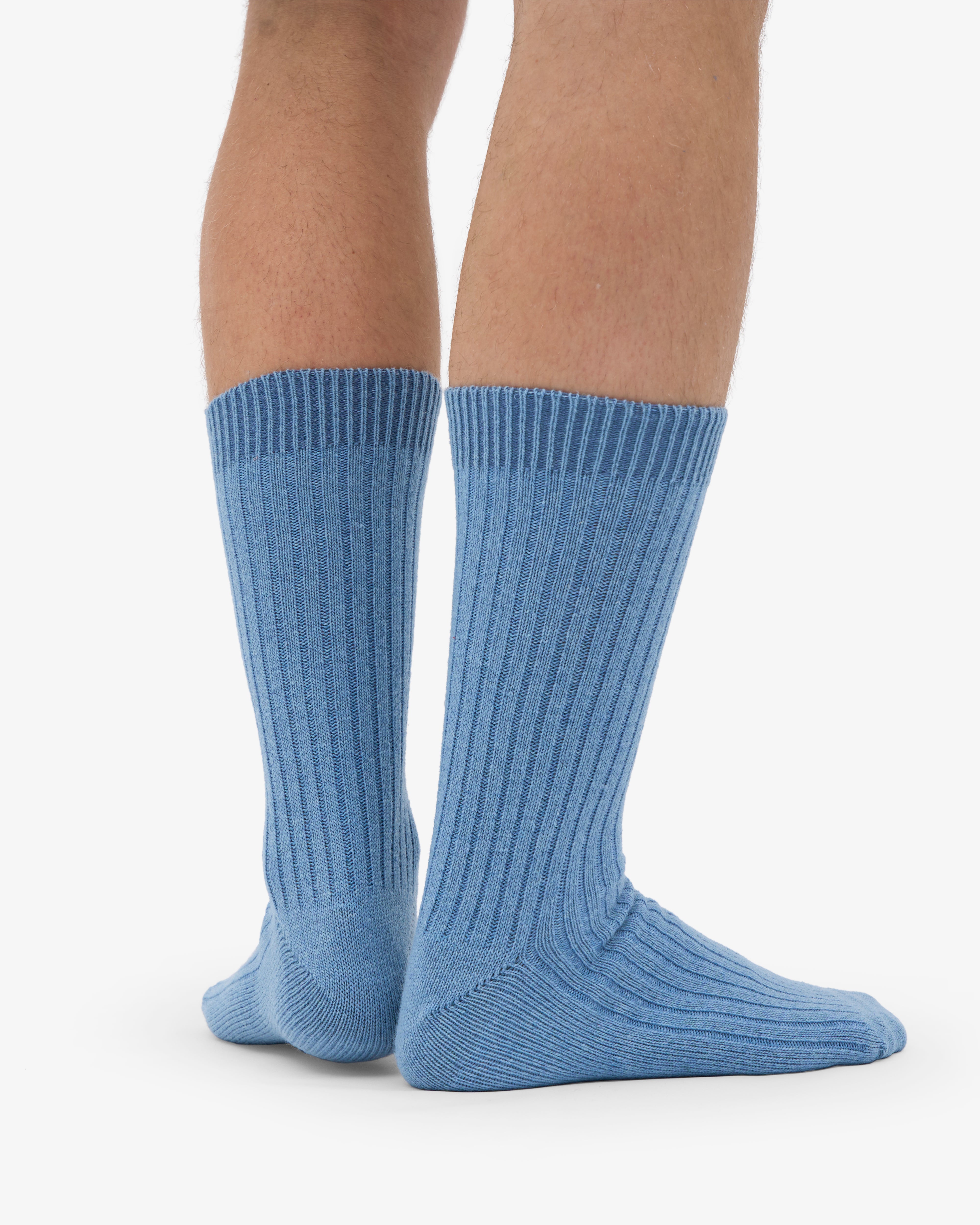 Merino Wool Blend Sock - Seaside Blue