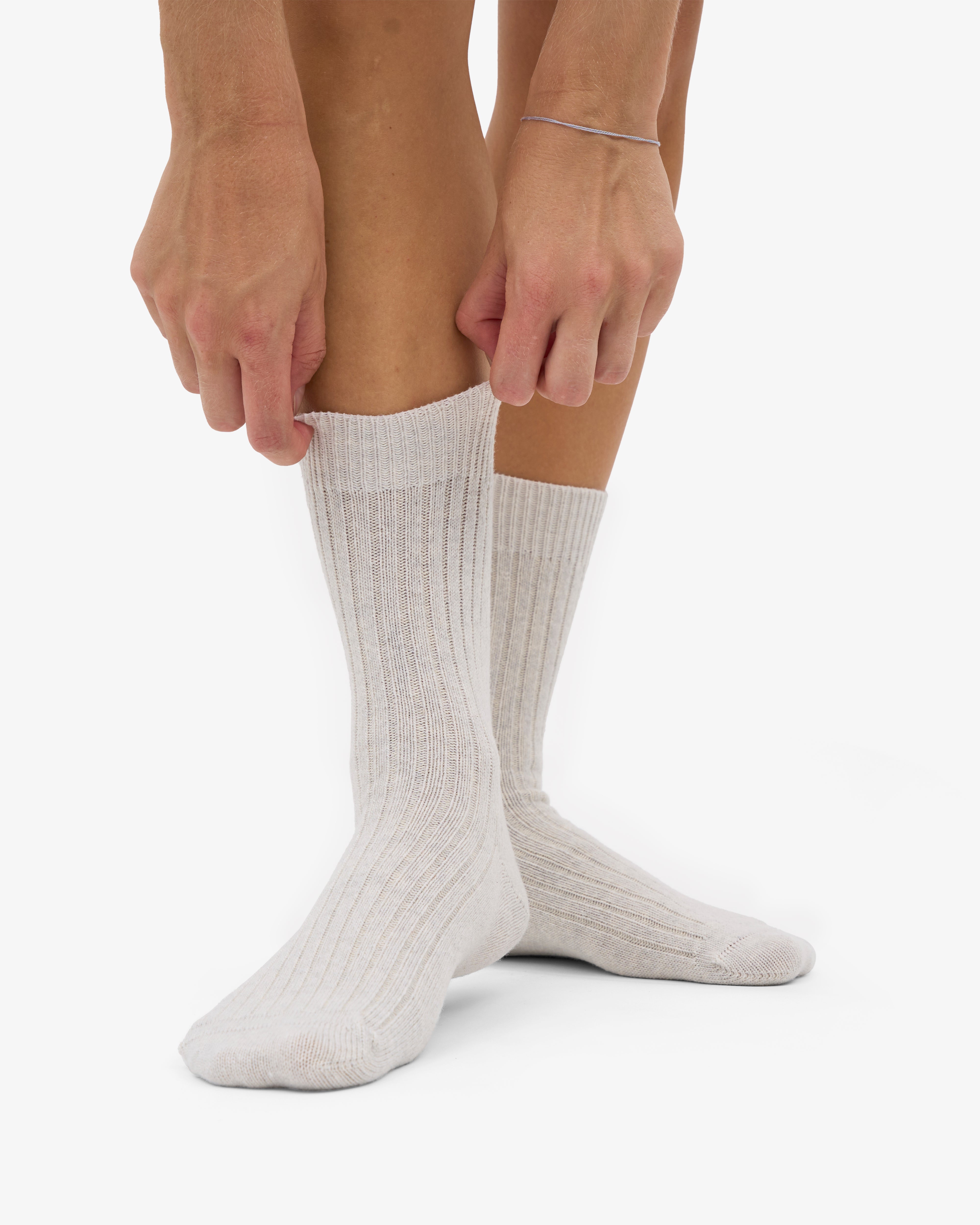 Merino Wool Blend Sock - Snow Melange