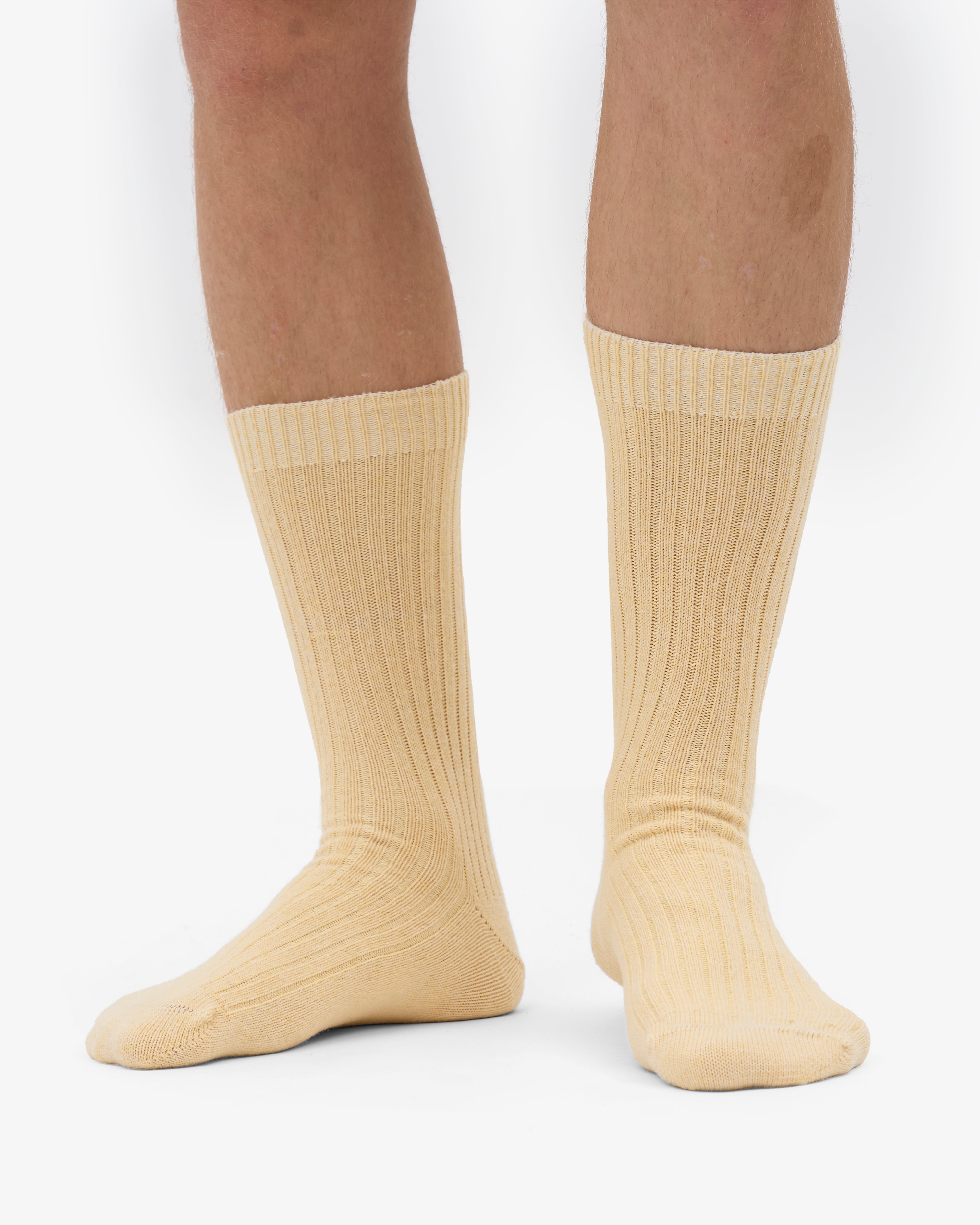 Merino Wool Blend Sock - Soft Yellow