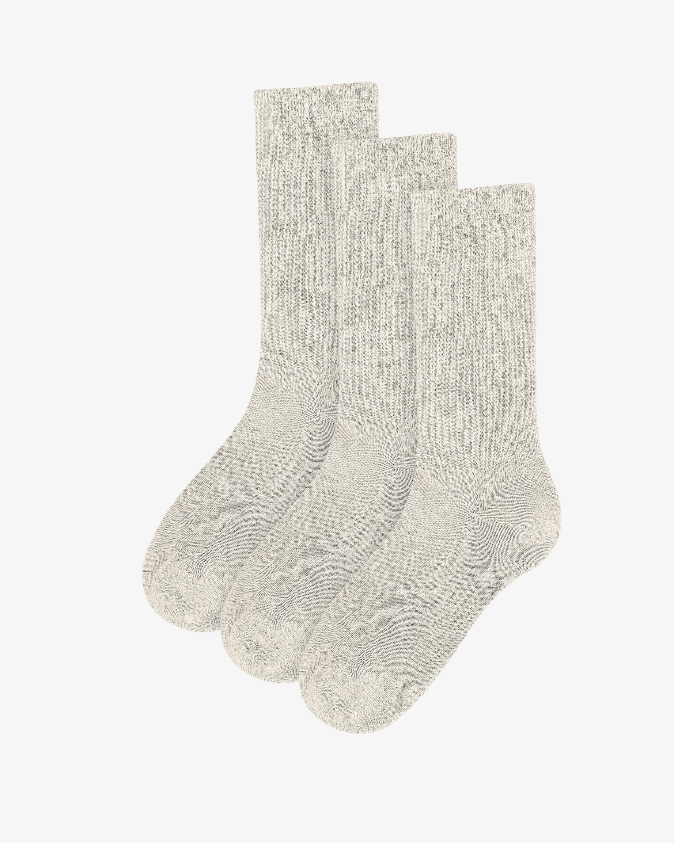 Organic Active Sock - Ivory White (3-Pack)