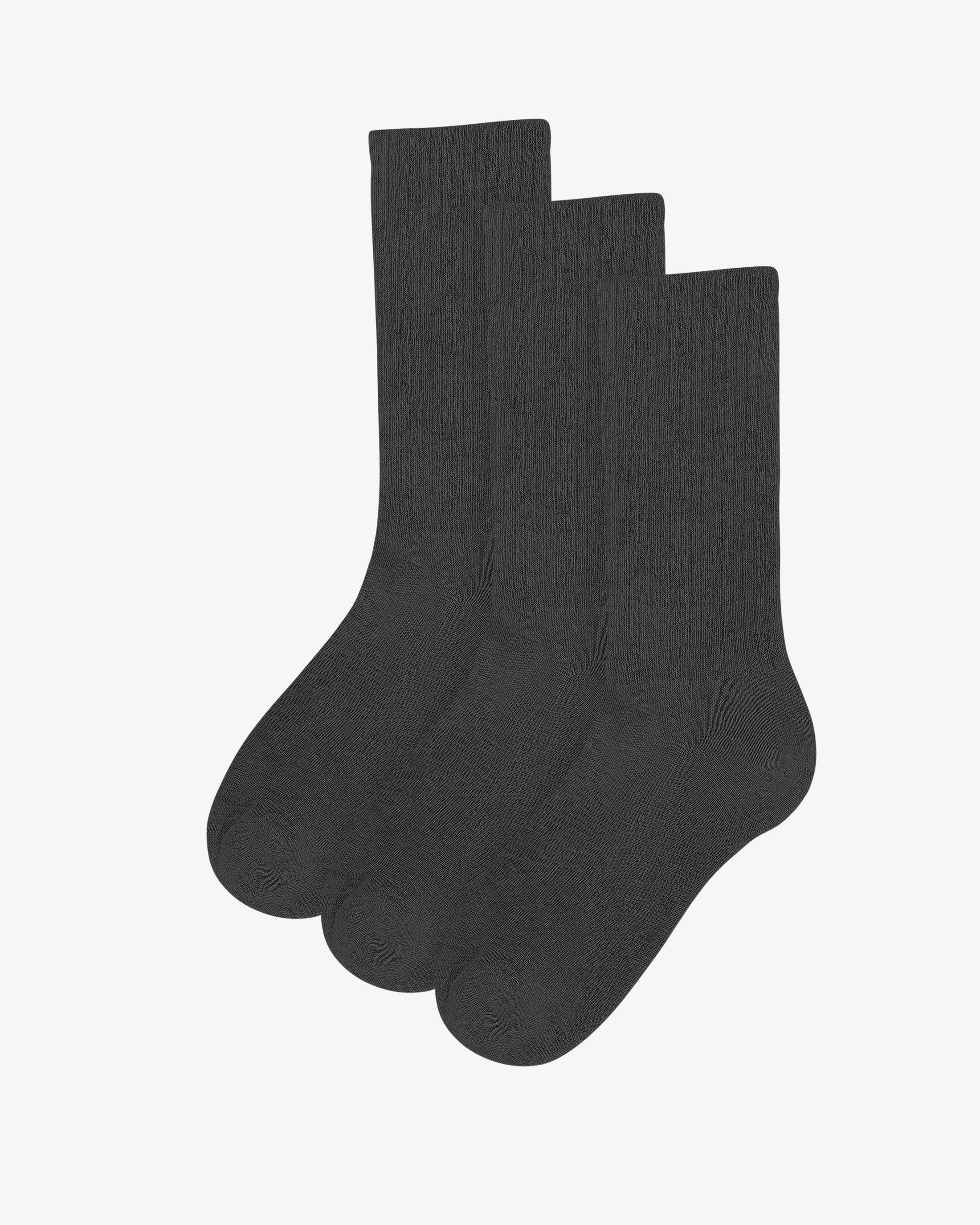 Organic Active Sock - Lava Grey (3-Pack)