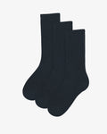 Organic Active Sock - Navy Blue (3-Pack)