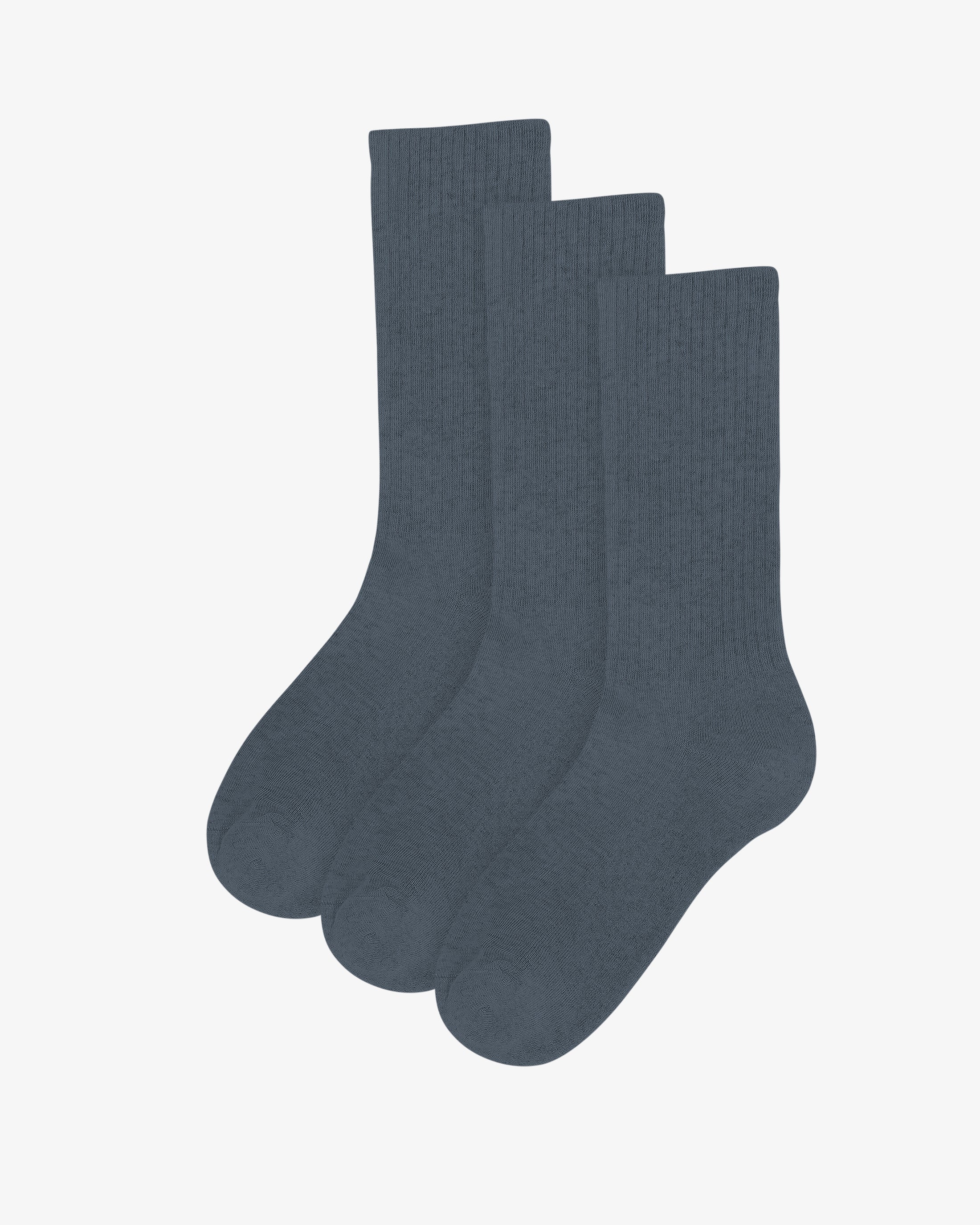 Organic Active Sock - Petrol Blue (3-Pack)