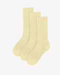 Organic Active Sock - Soft Yellow (3-Pack)