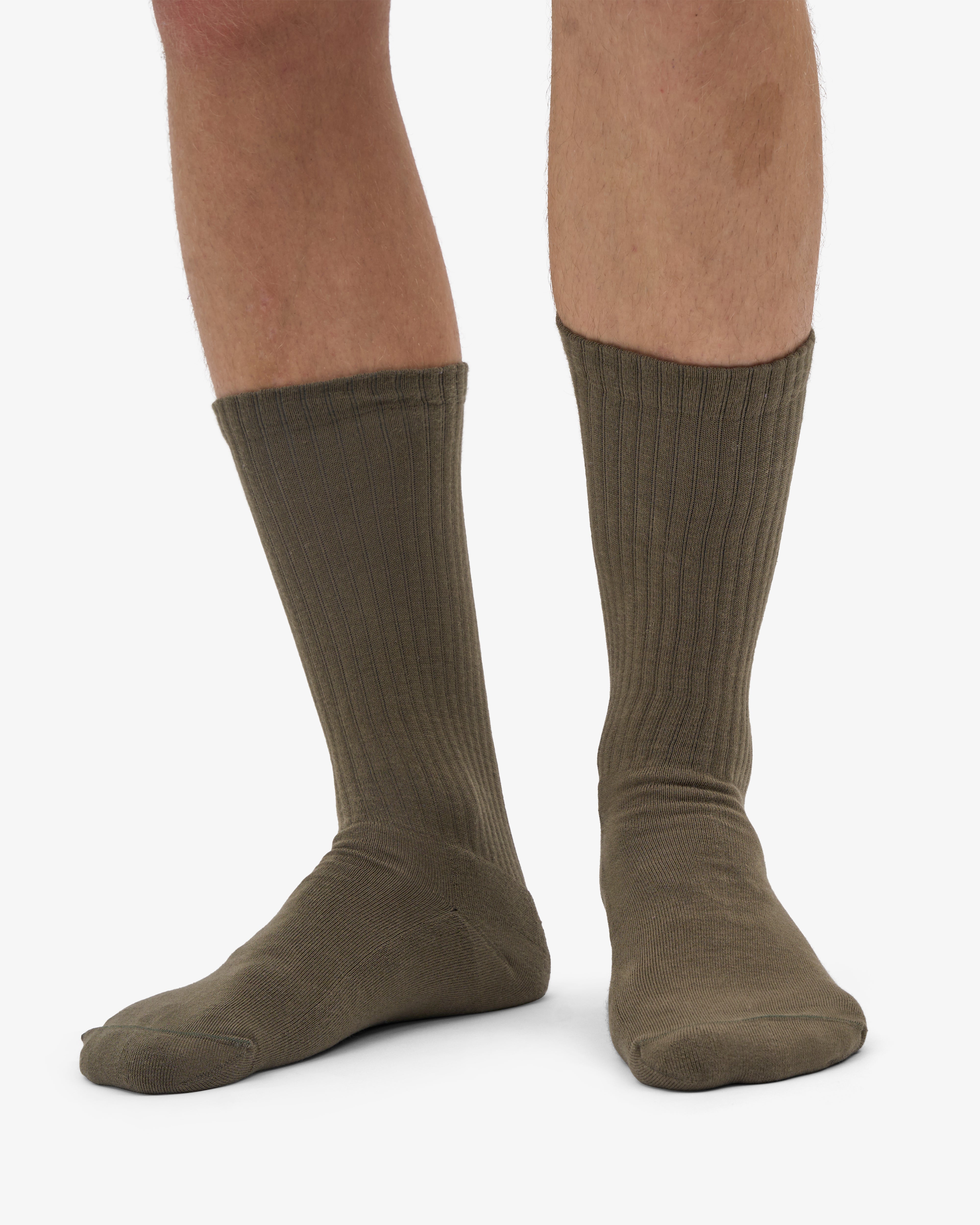 Organic Active Sock - Dusty Olive