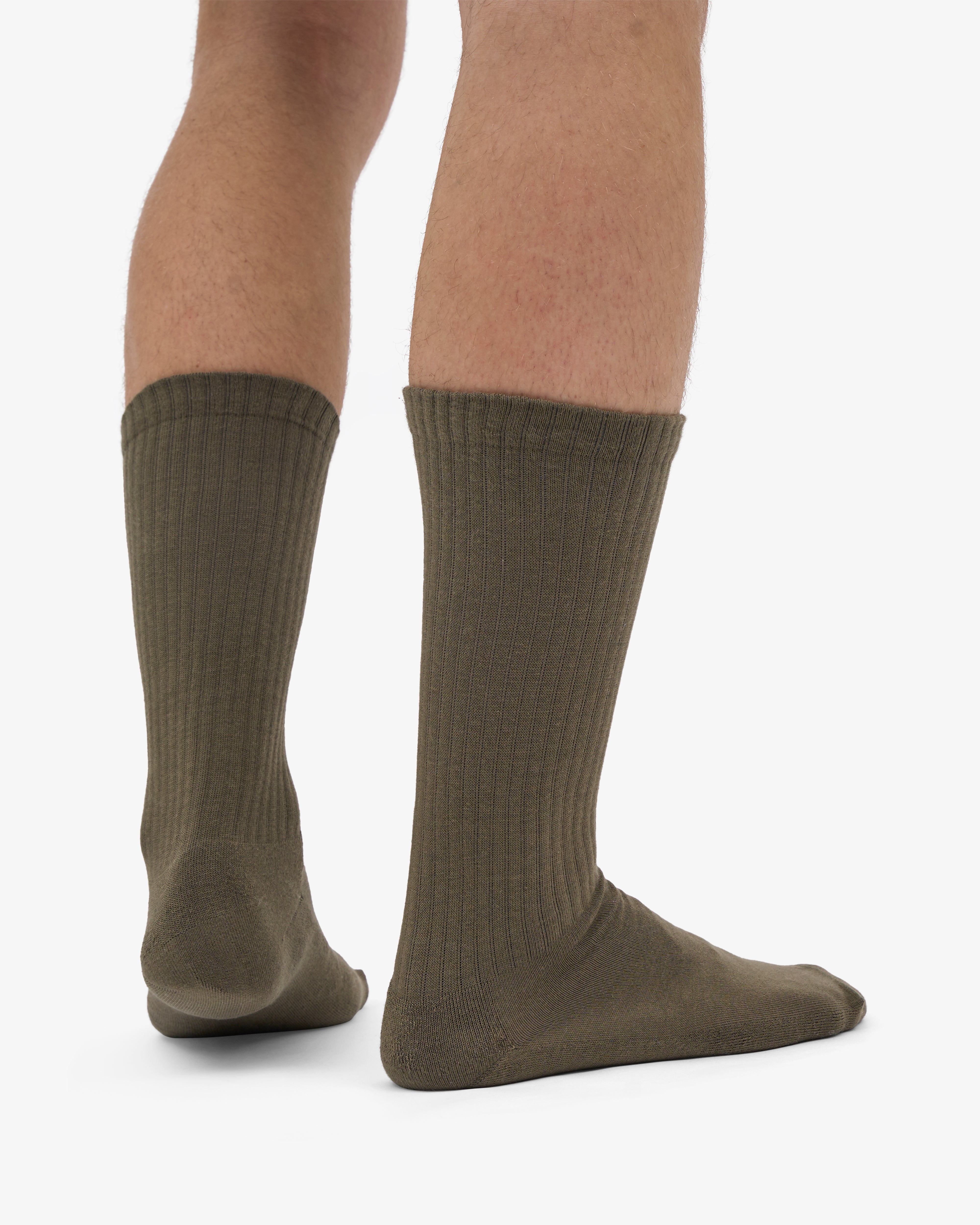 Organic Active Sock - Dusty Olive (3-Pack)