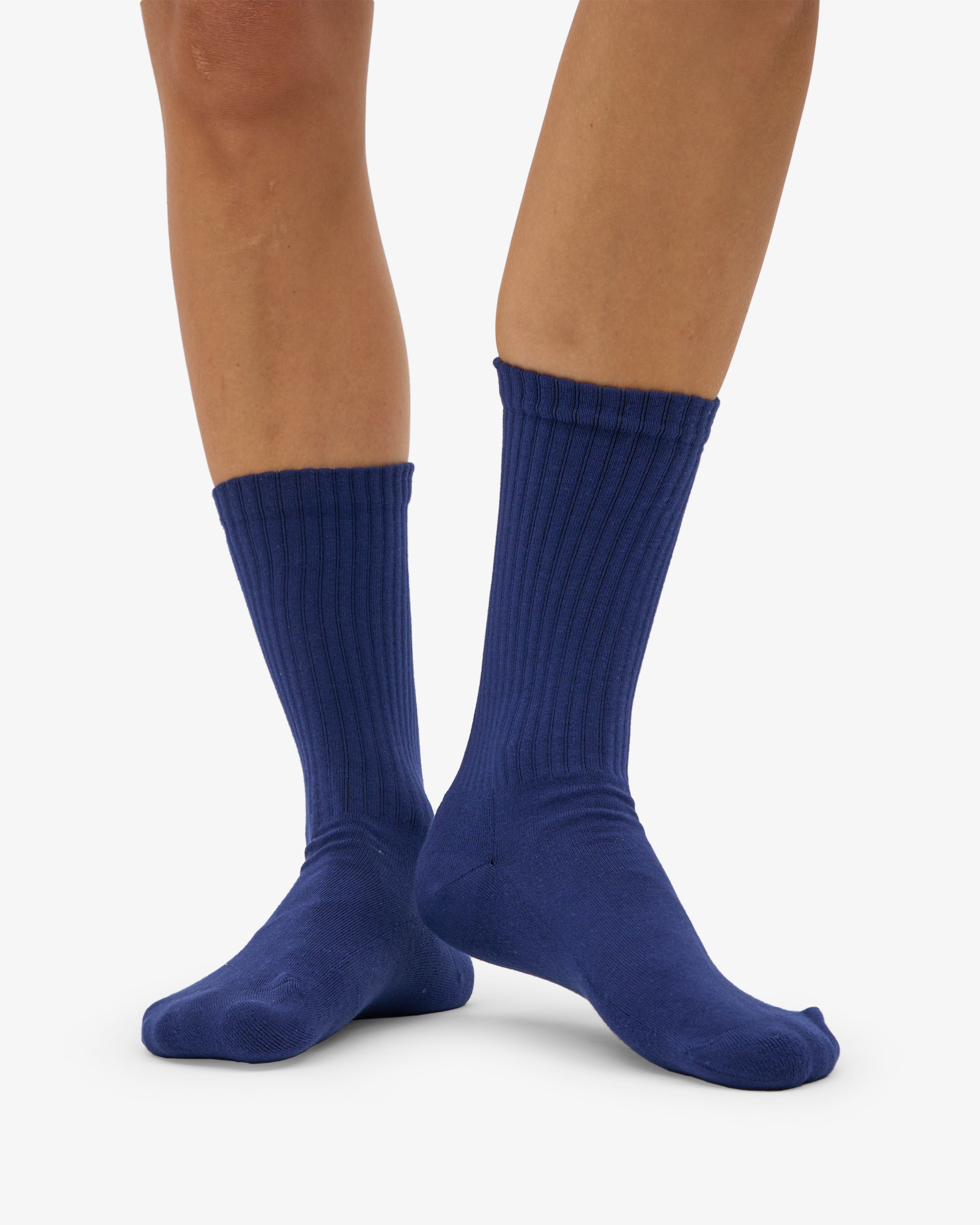 Organic Active Sock - Marine Blue