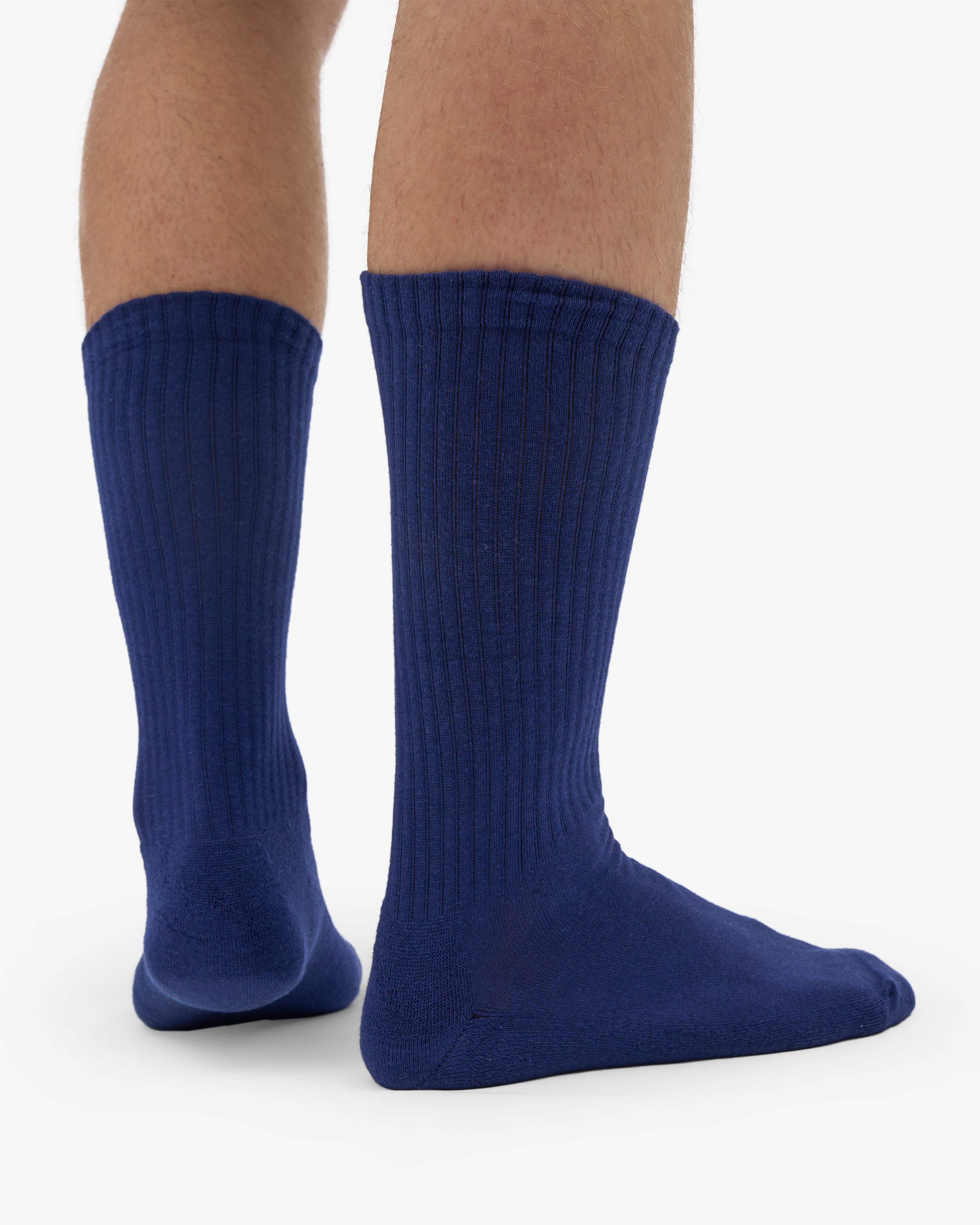 Organic Active Sock - Marine Blue