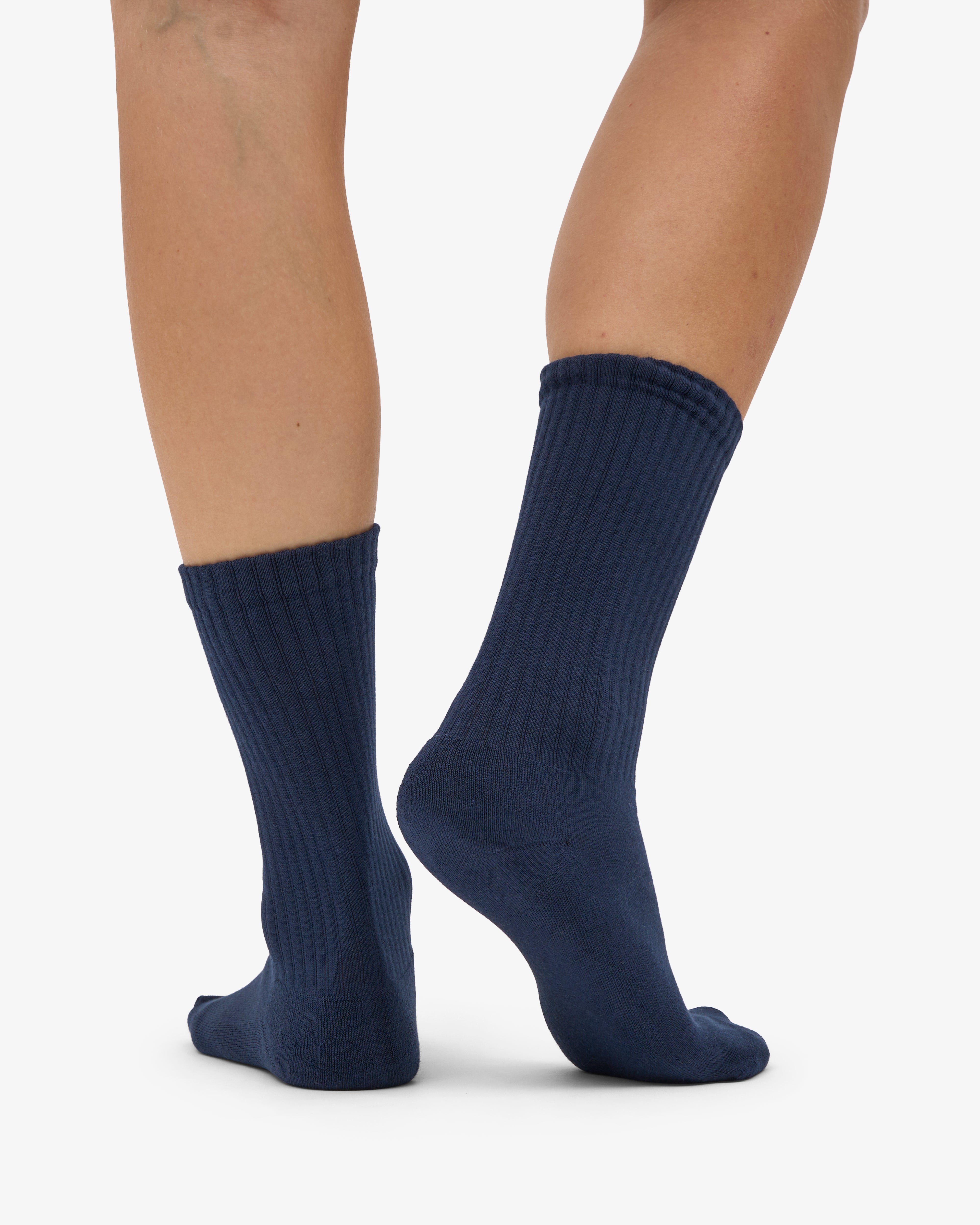 Organic Active Sock - Navy Blue (3-Pack)