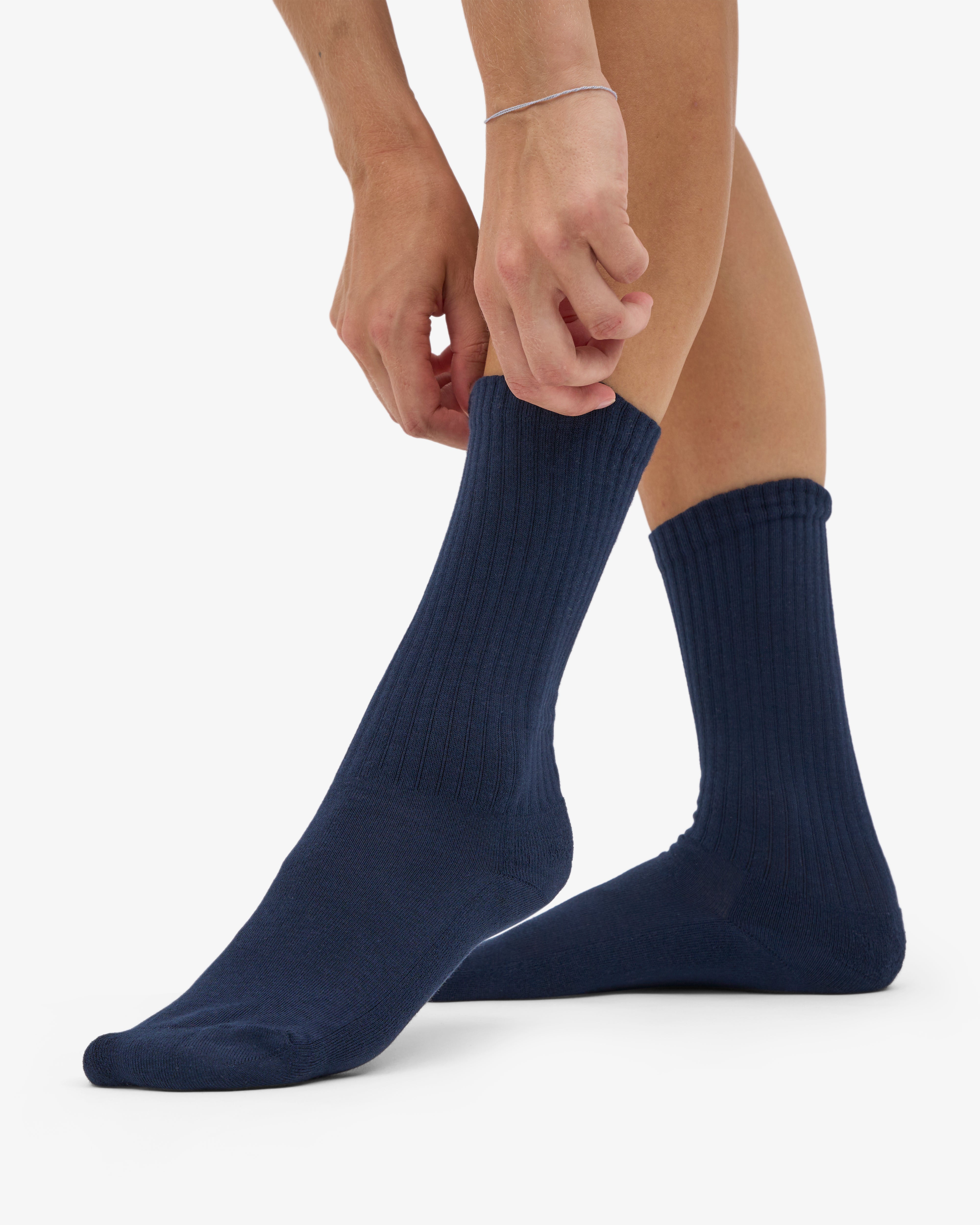 Organic Active Sock - Navy Blue (3-Pack)