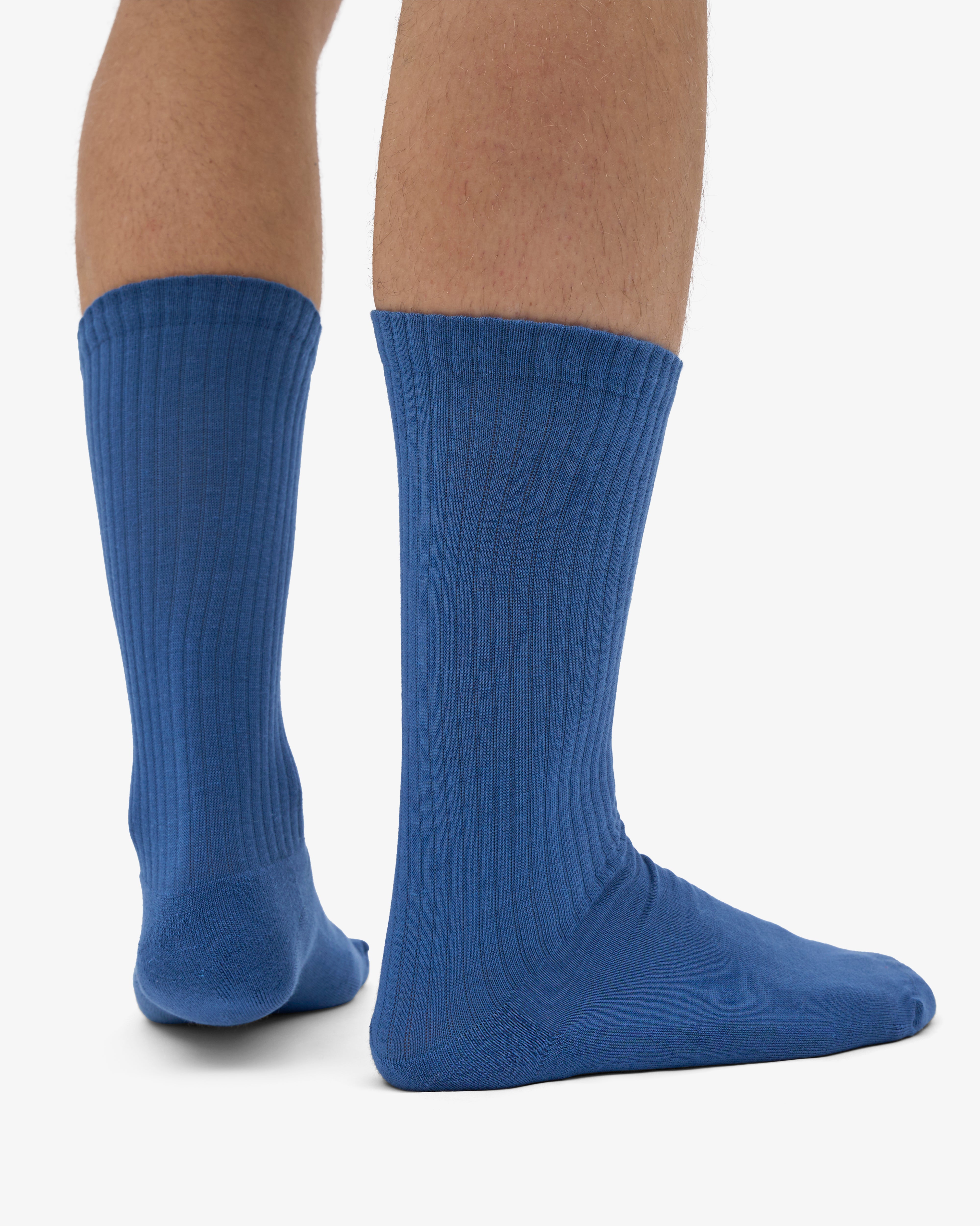 Organic Active Sock - Petrol Blue