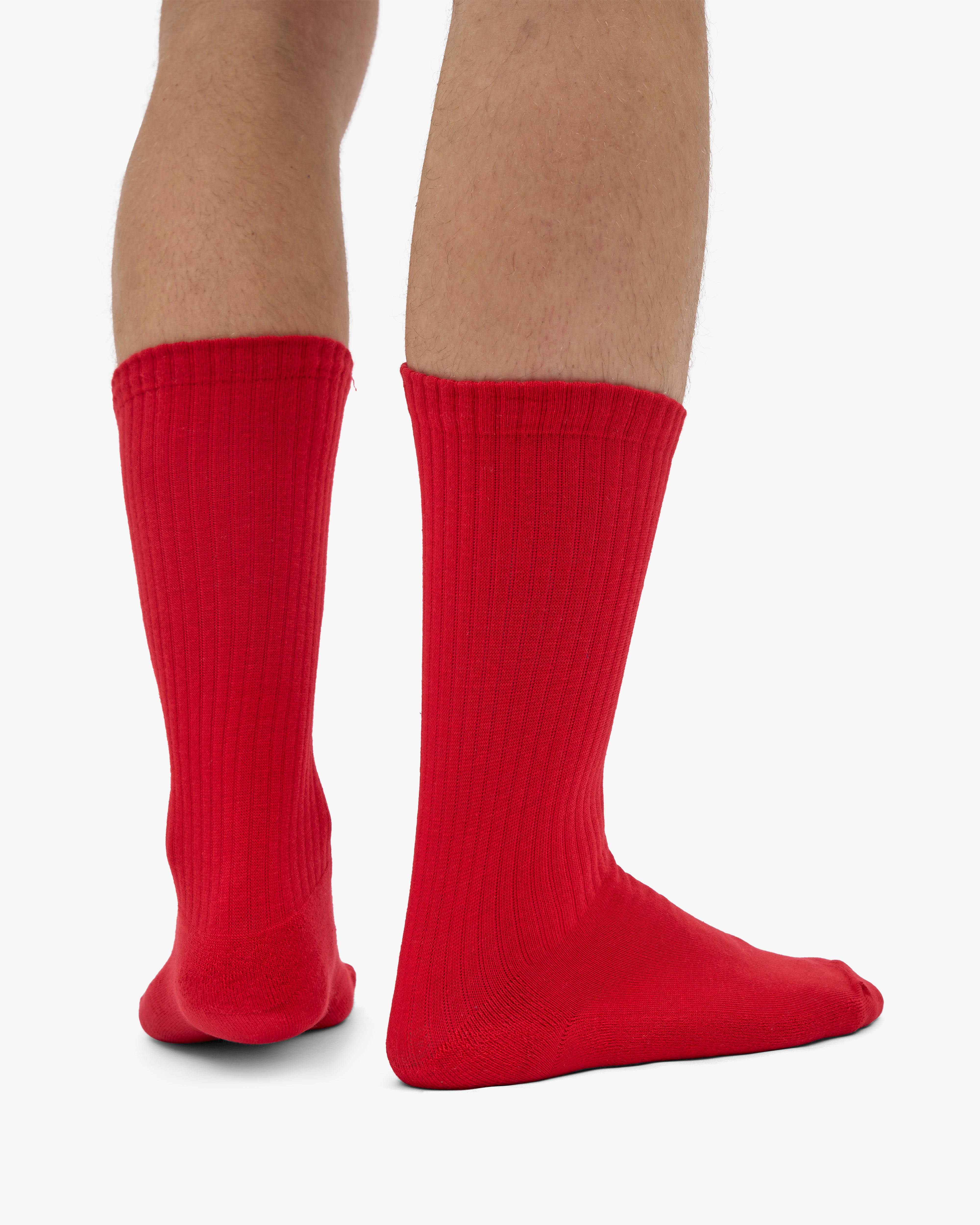 Organic Active Sock - Scarlet Red