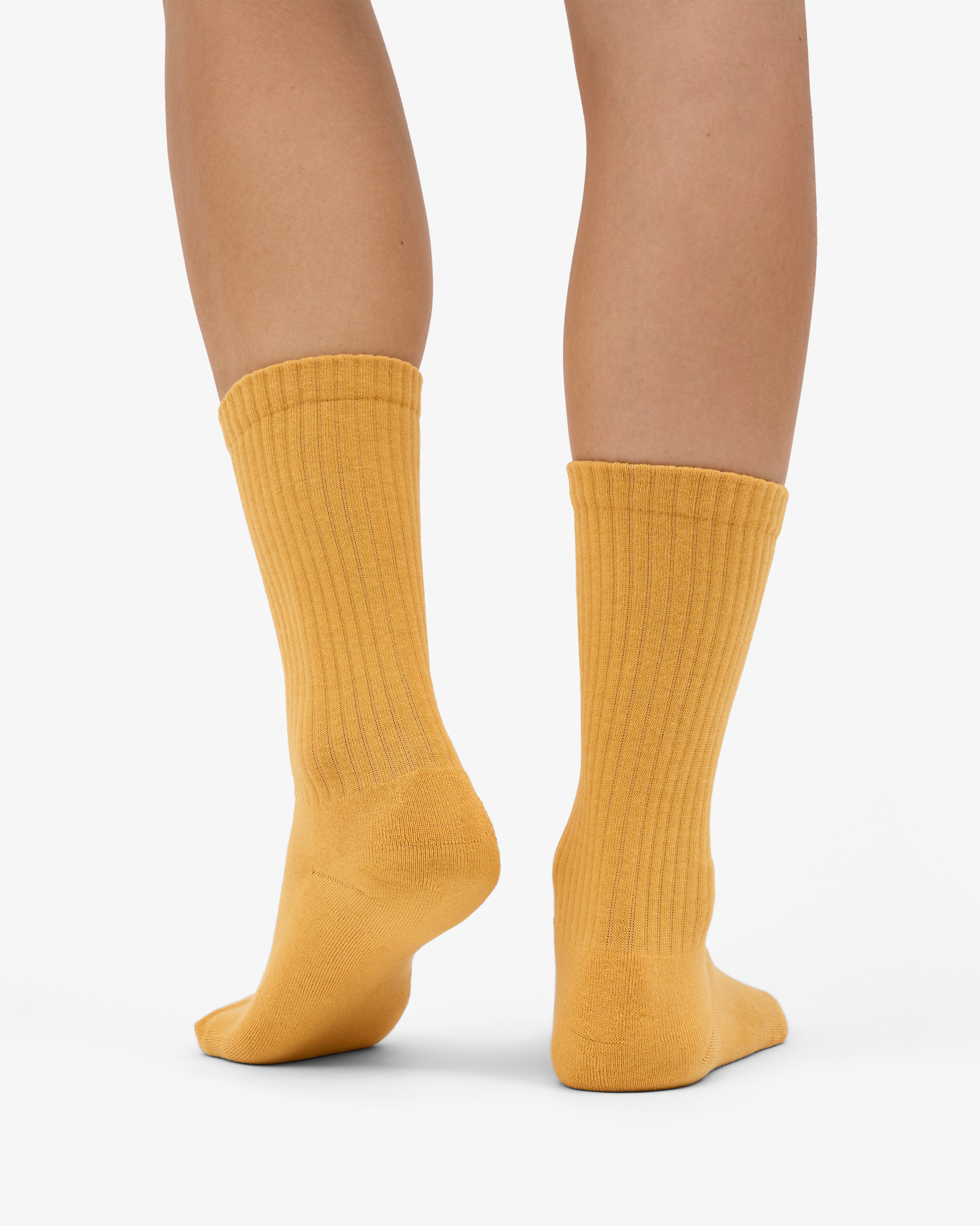 Organic Active Sock - Burned Yellow