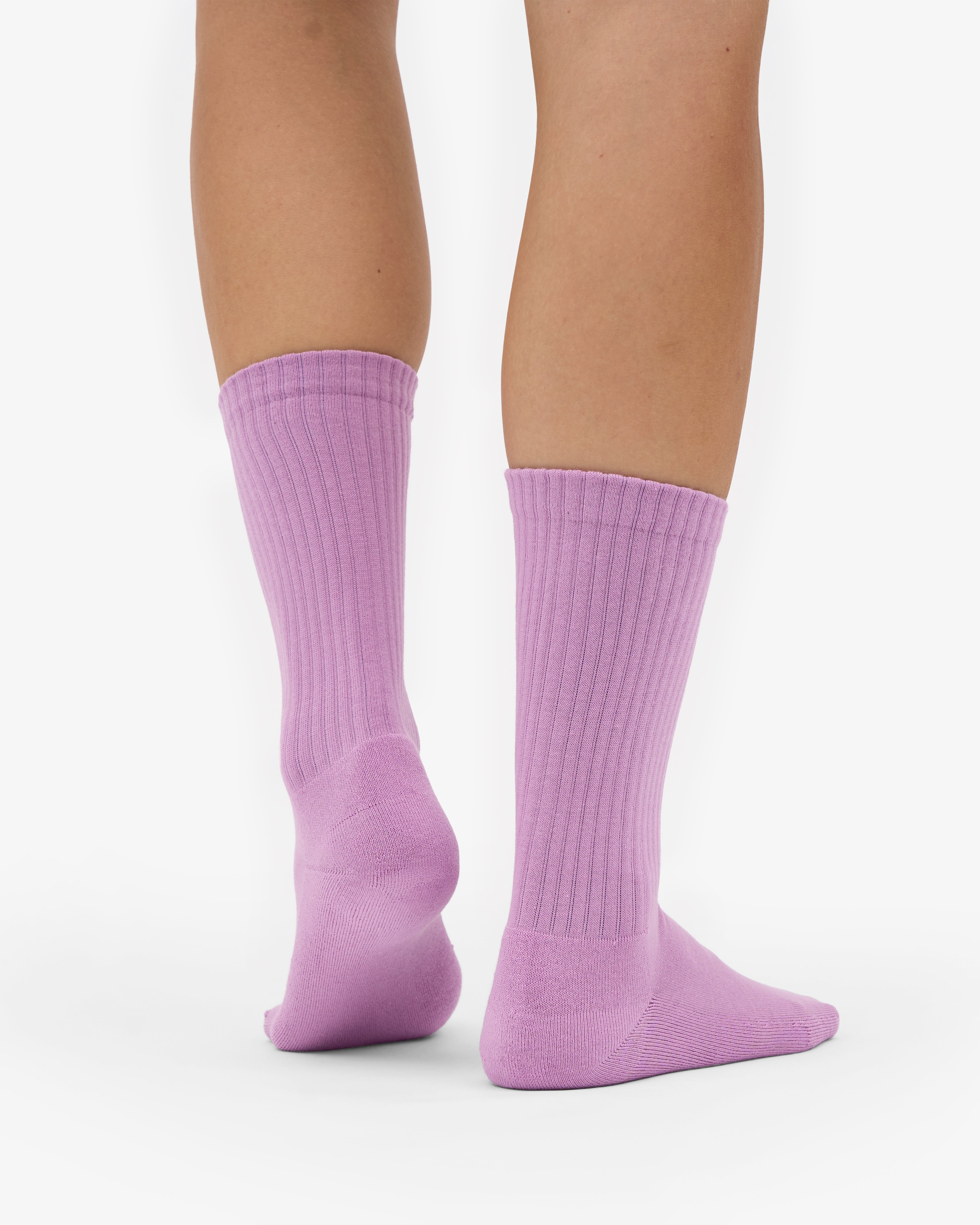 Organic Active Sock - Red Tangerine (3-Pack)