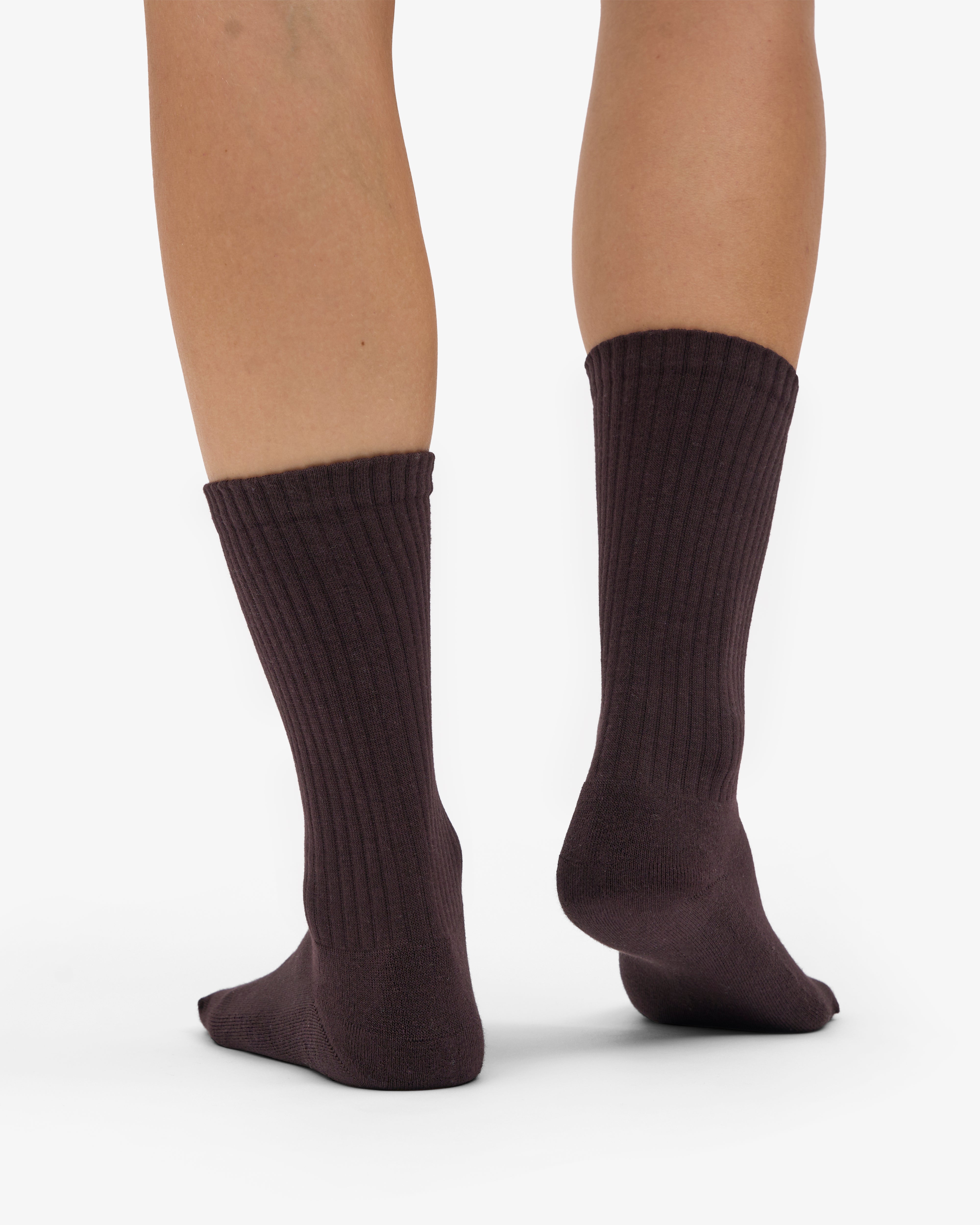 Organic Active Sock - Coffee Brown