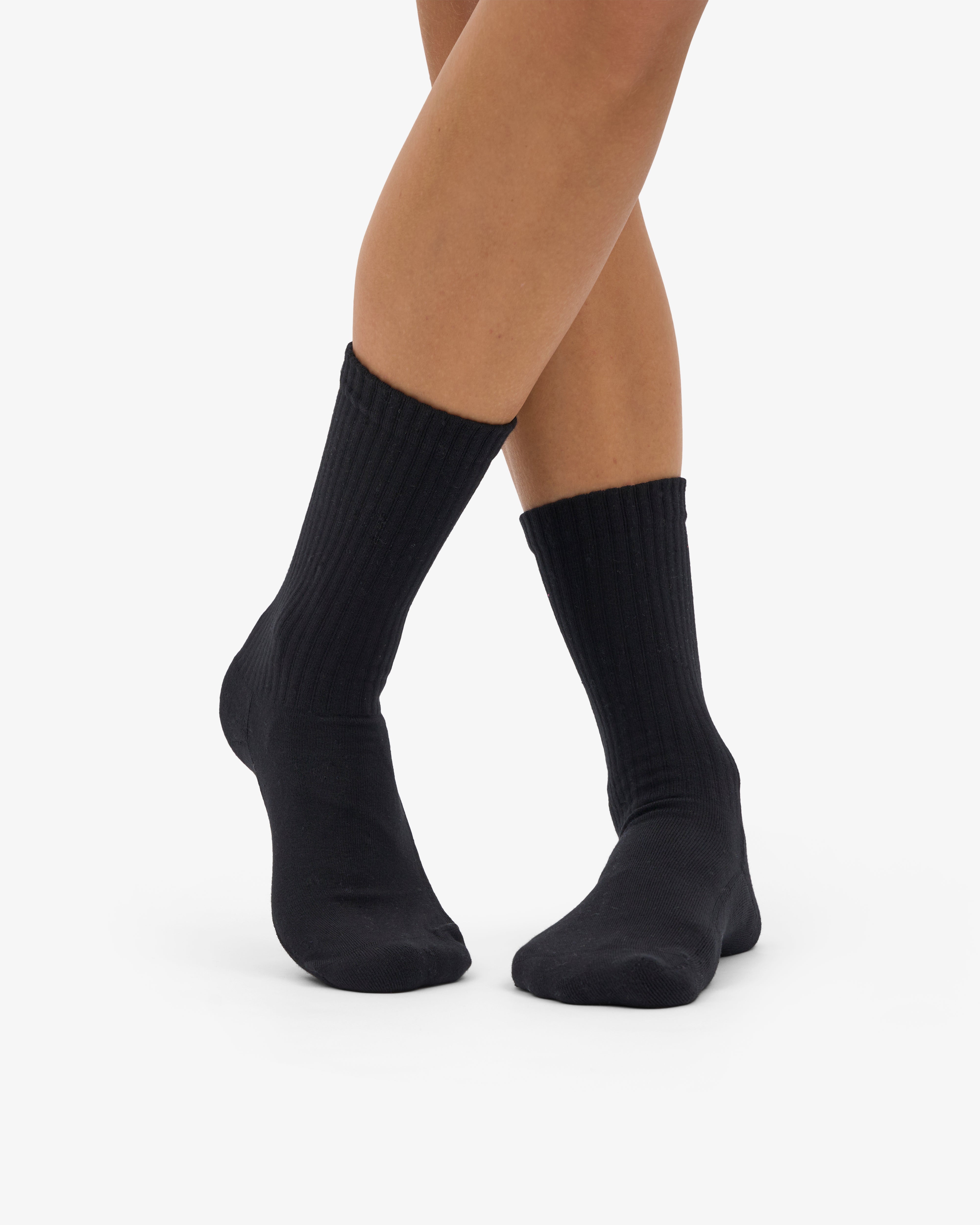 Organic Active Sock - Deep Black