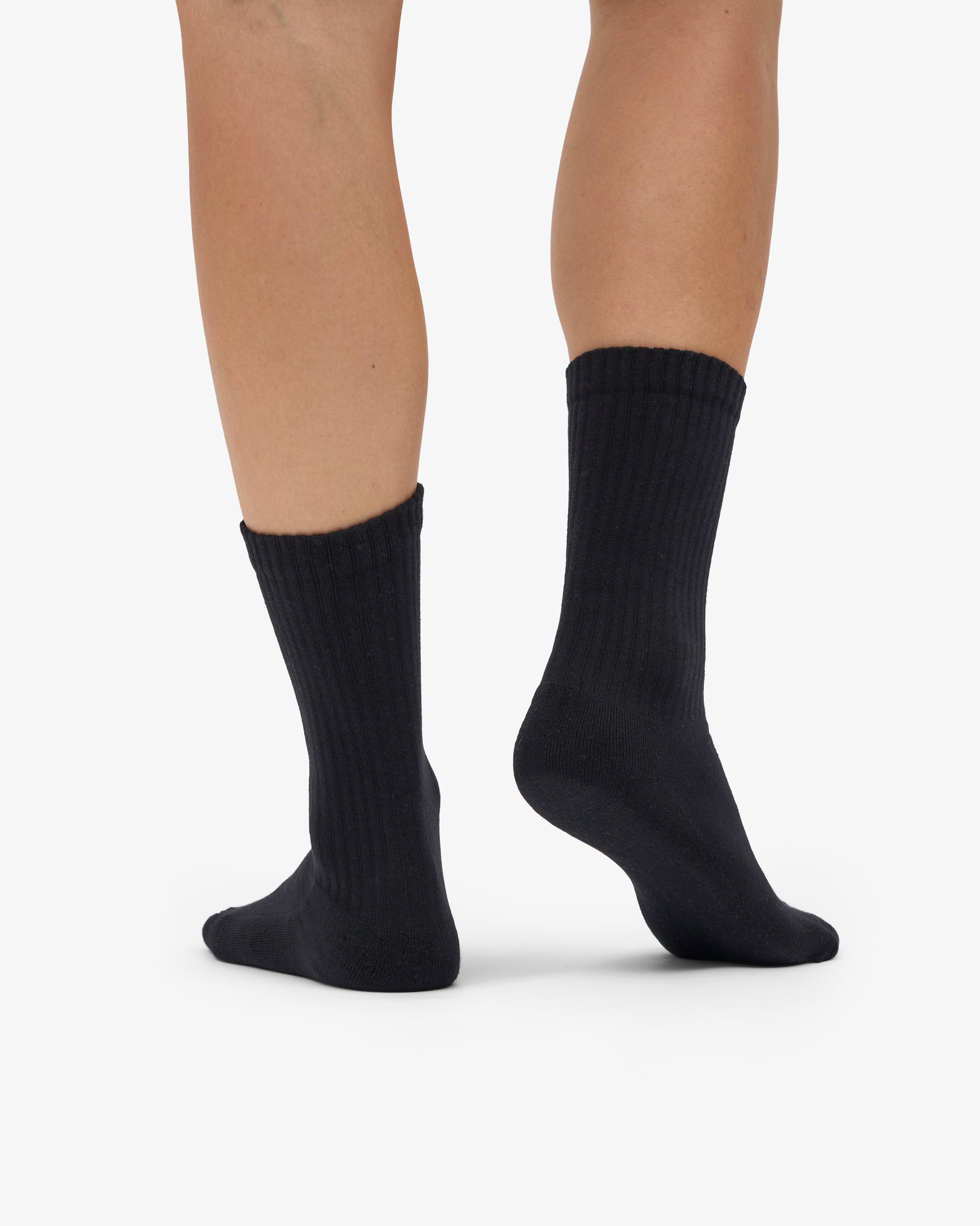 Organic Active Sock - Deep Black (3-Pack)