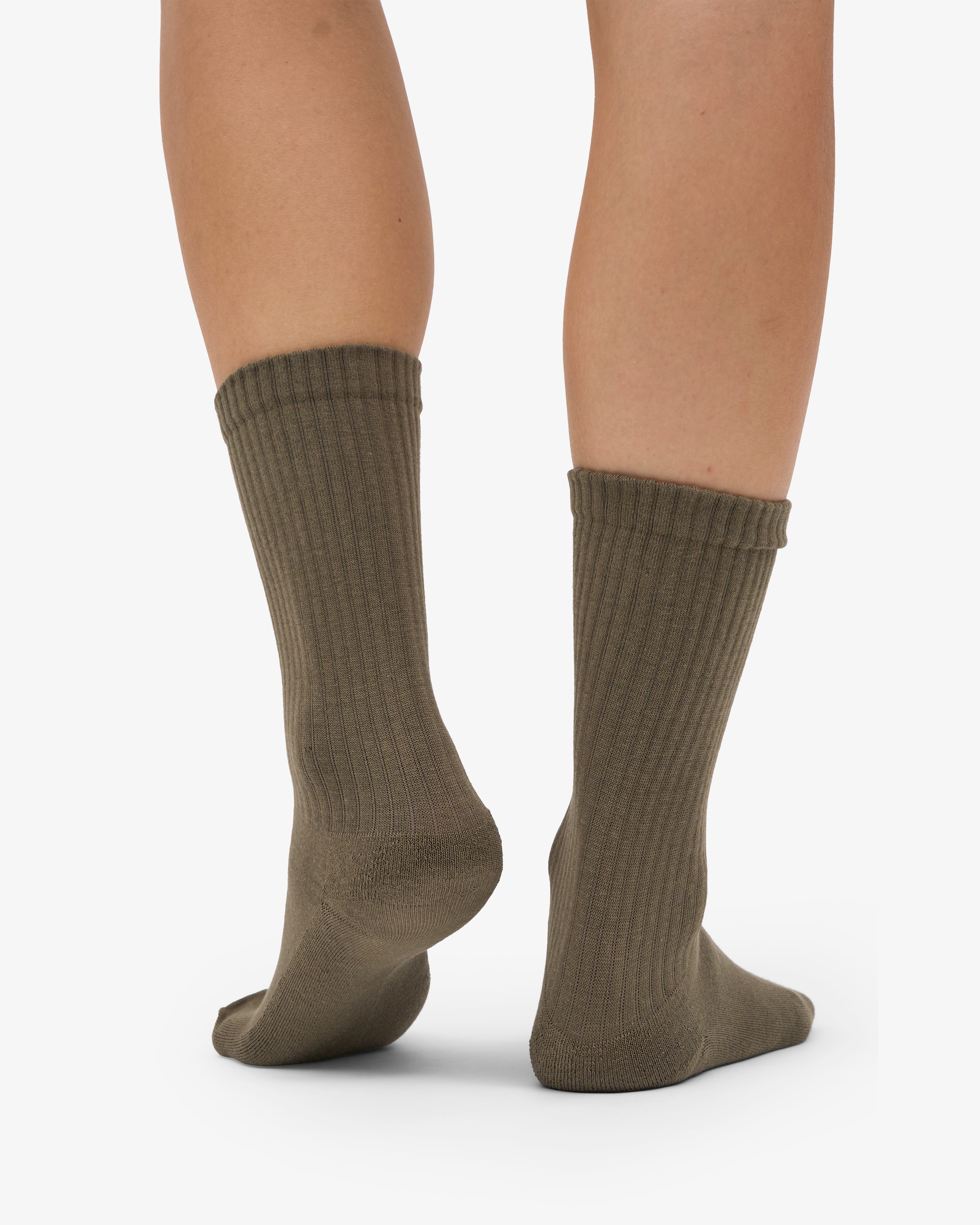 Organic Active Sock - Dusty Olive (3-Pack)