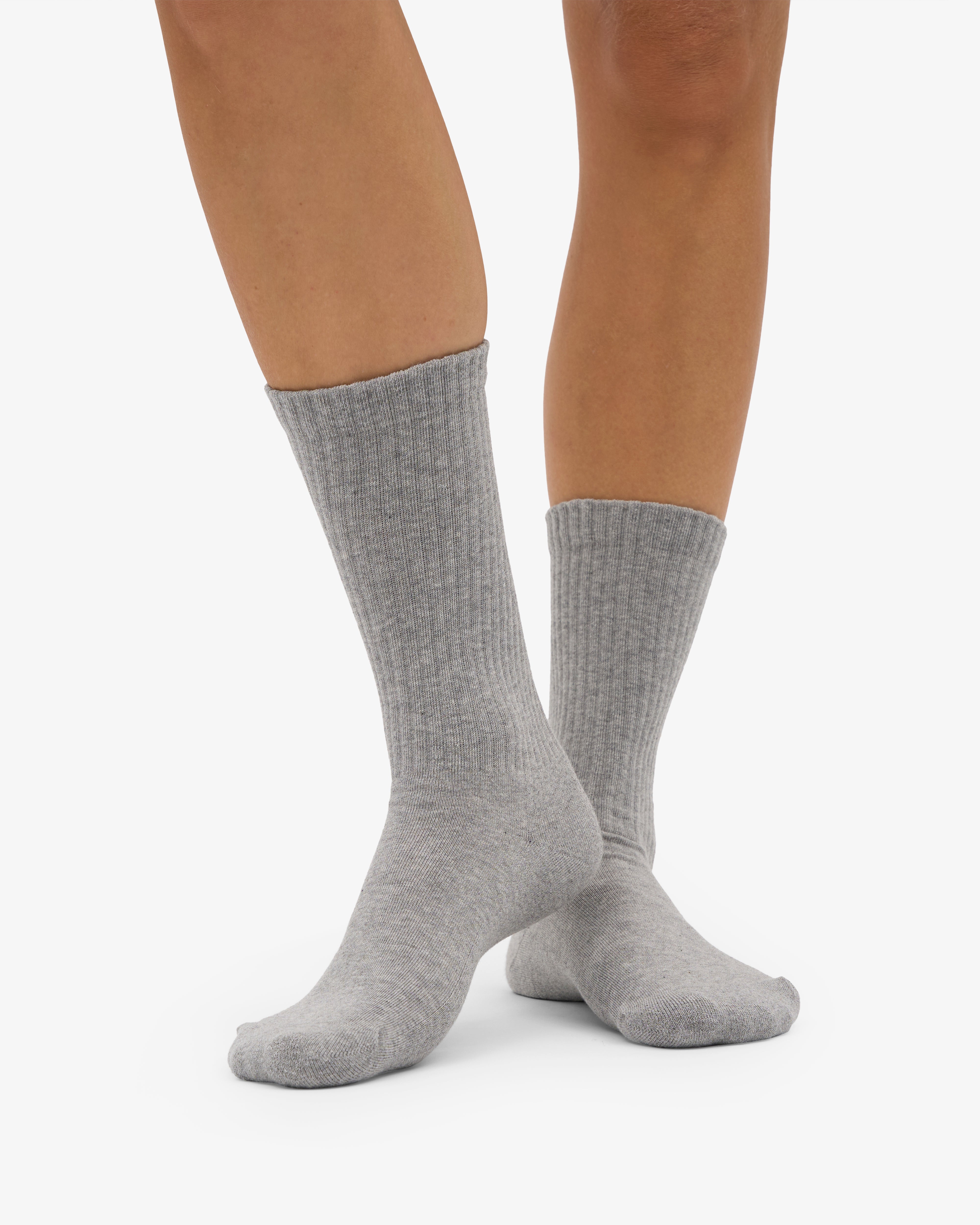 Organic Active Sock - Heather Grey