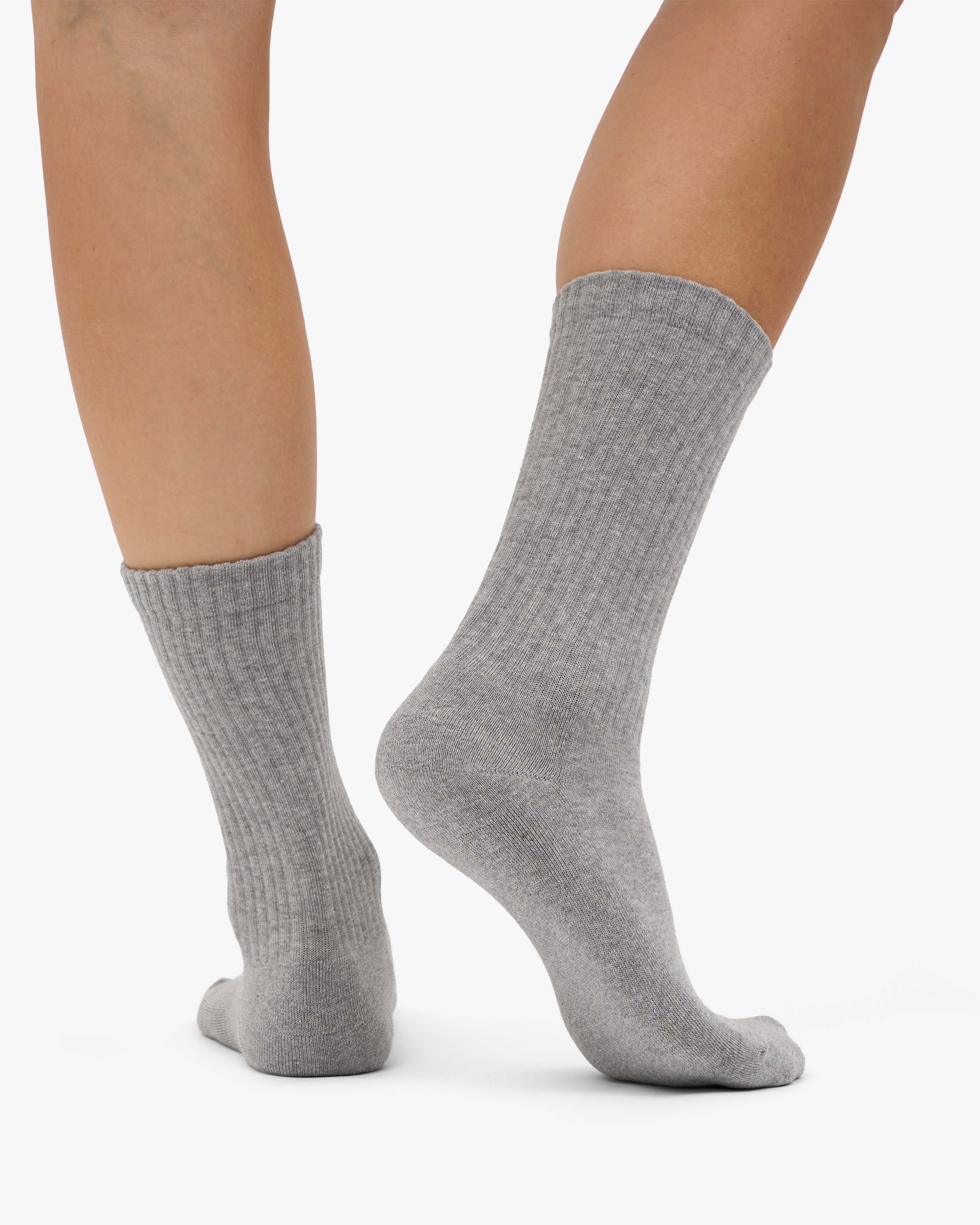 Organic Active Sock - Heather Grey (3-Pack)