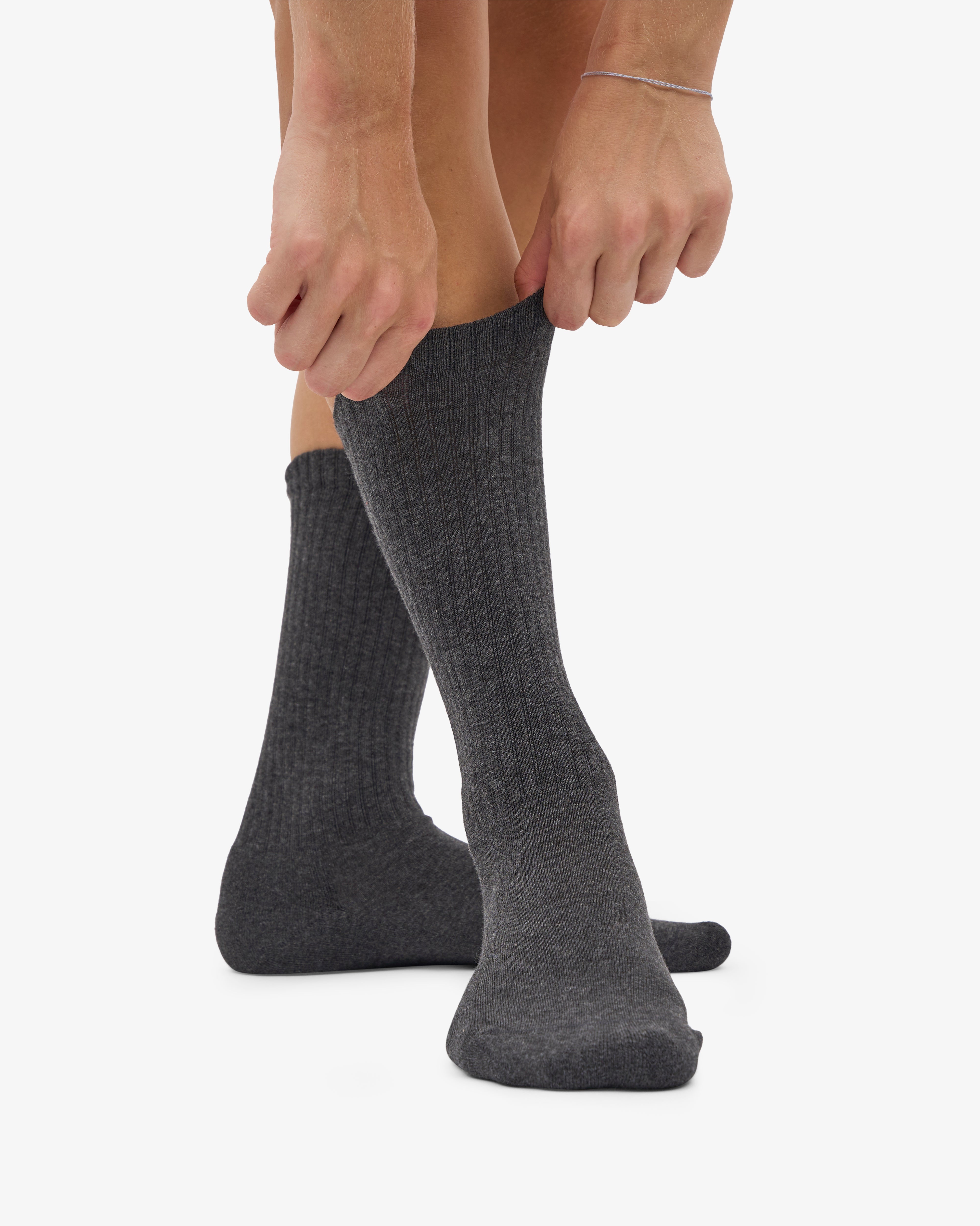 Organic Active Sock - Lava Grey (3-Pack)