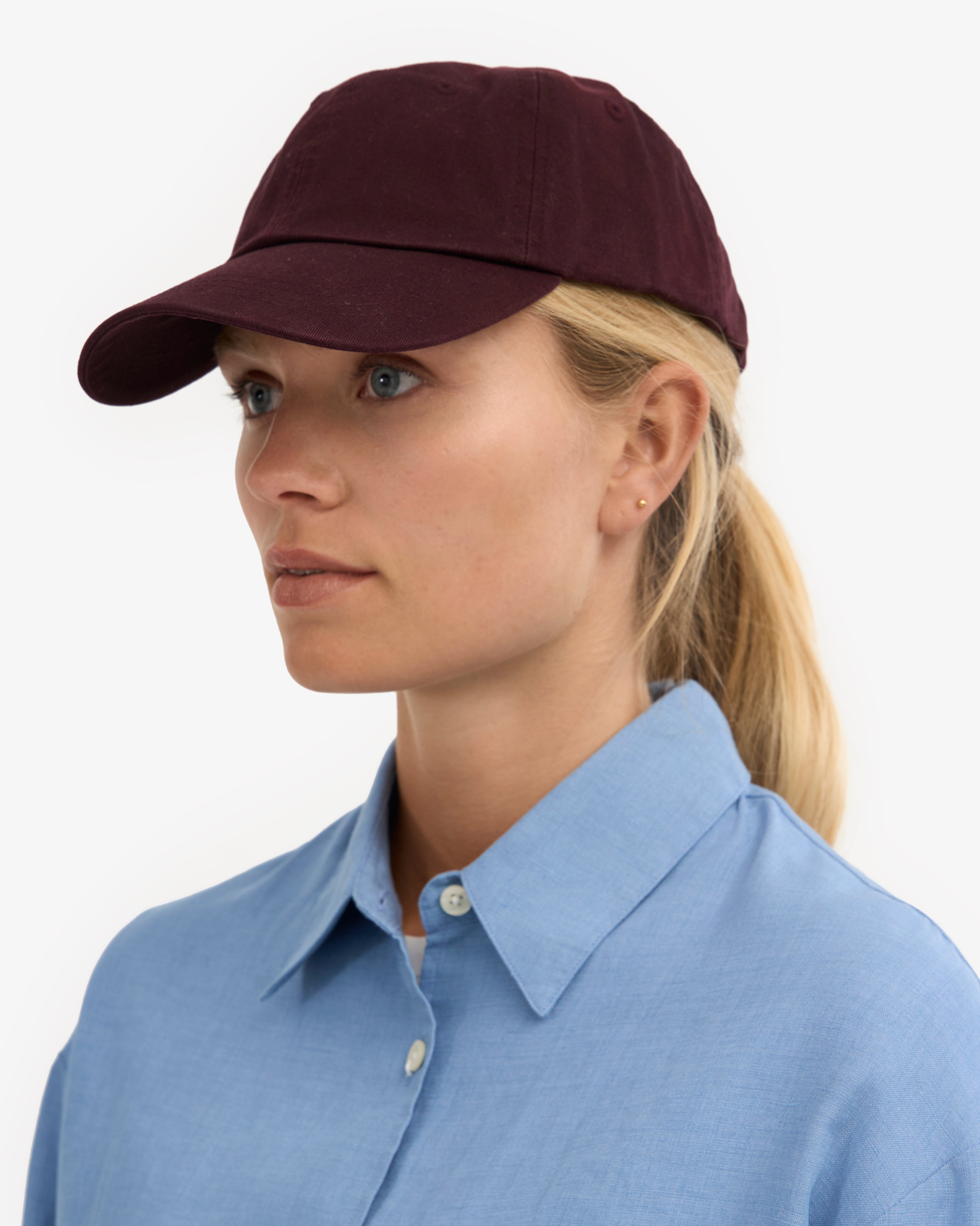 Organic Cotton Cap - Oxblood Red