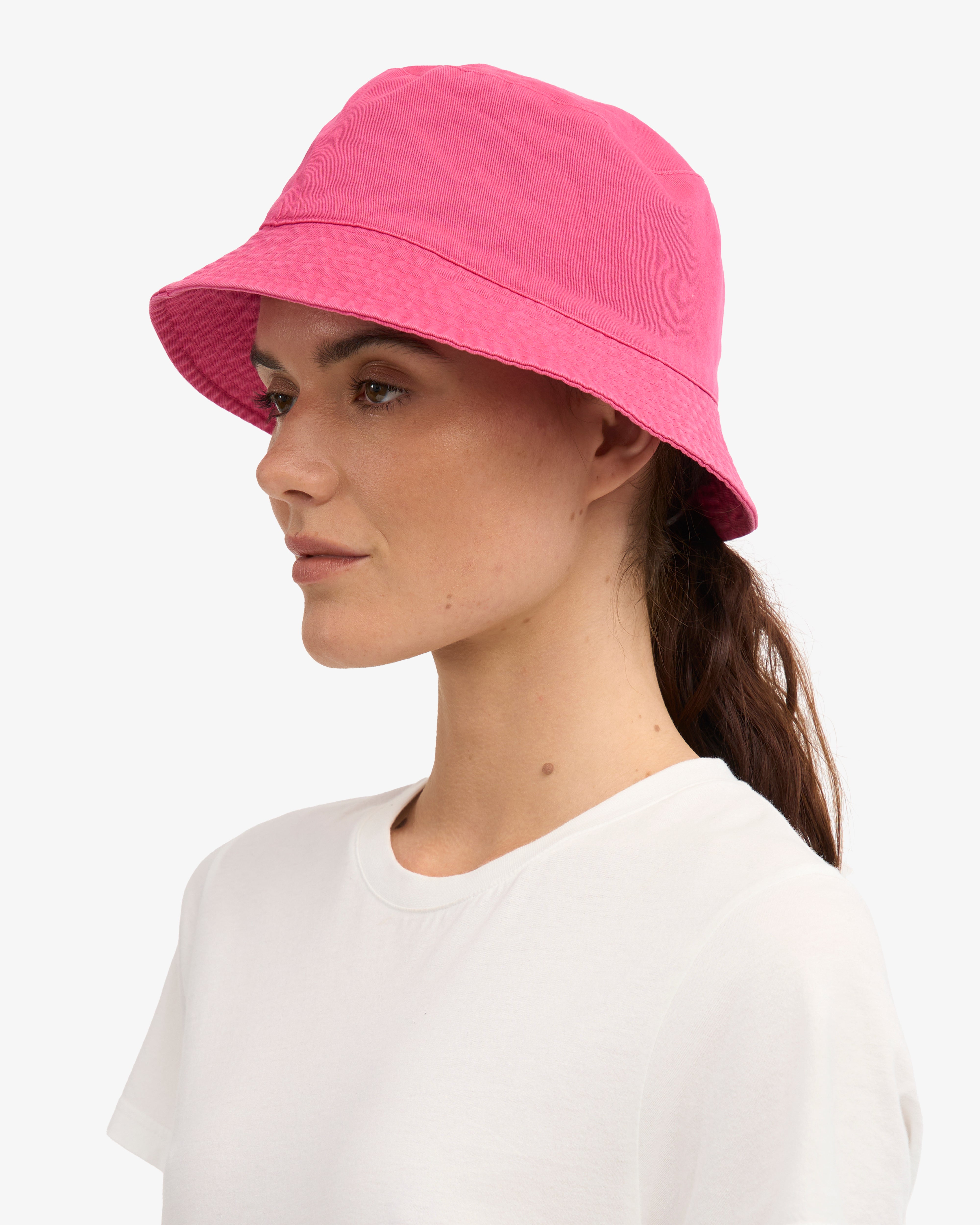 Organic Cotton Bucket Hat - Bubblegum Pink