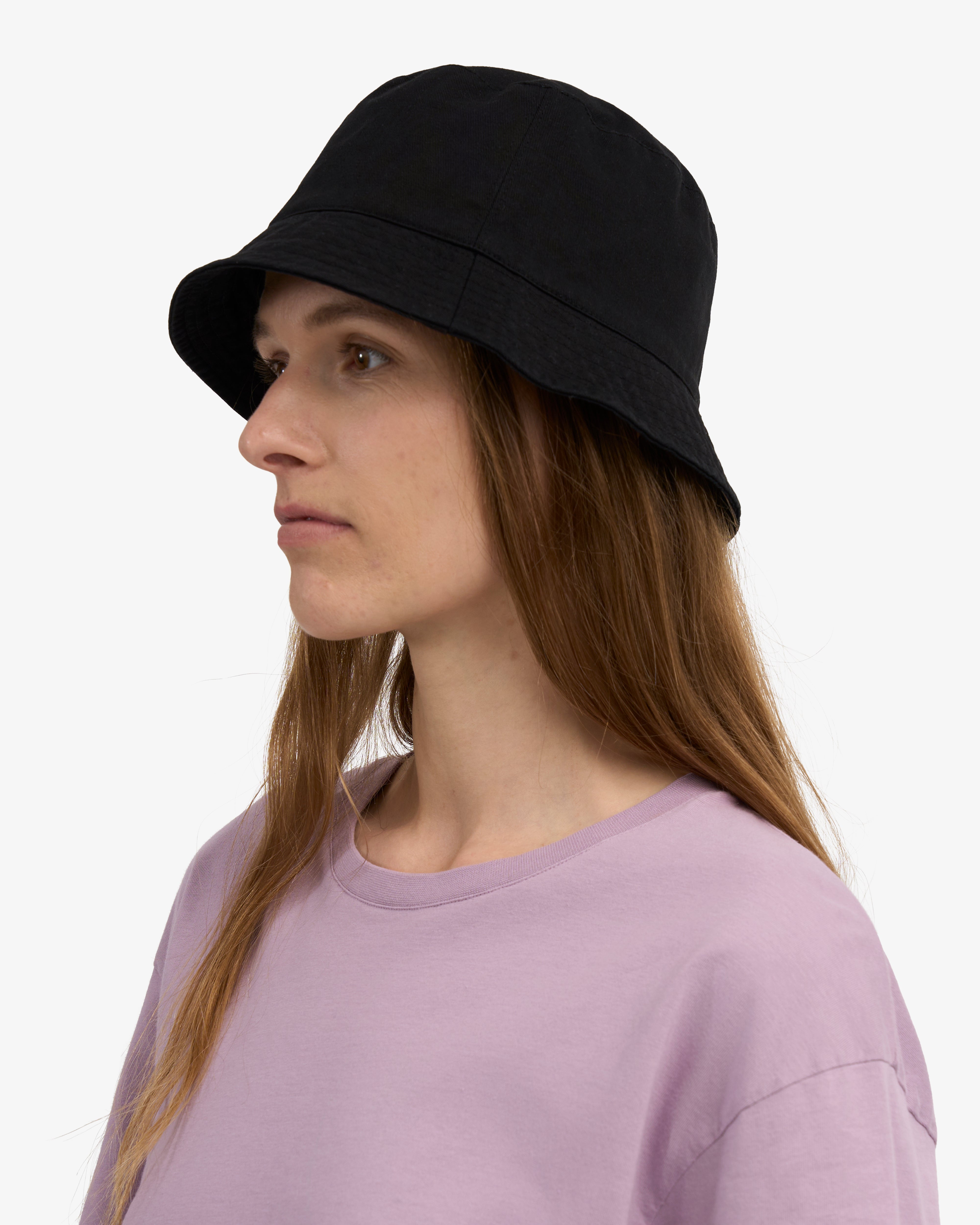 Organic Cotton Bucket Hat - Deep Black