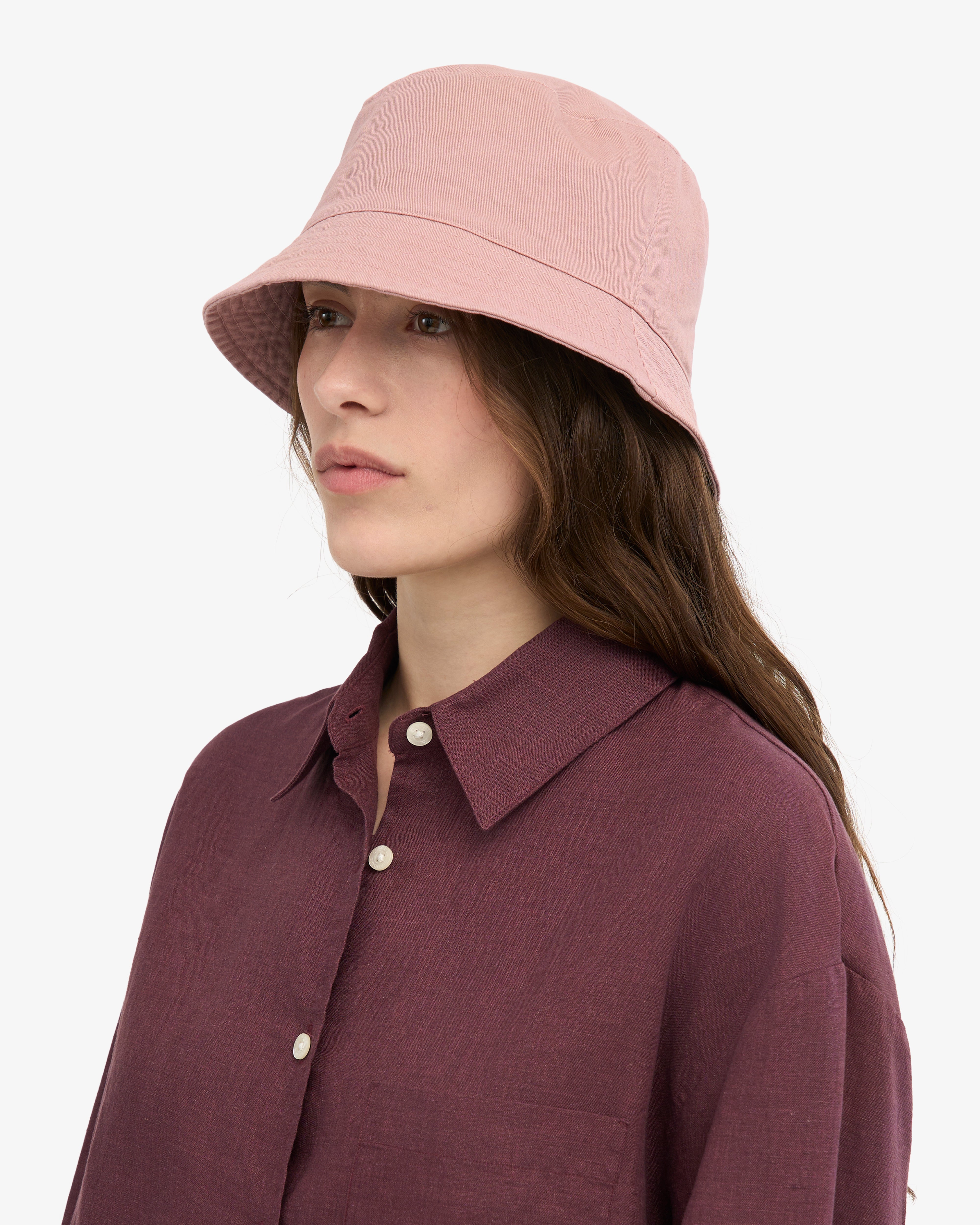 Organic Cotton Bucket Hat - Faded Pink