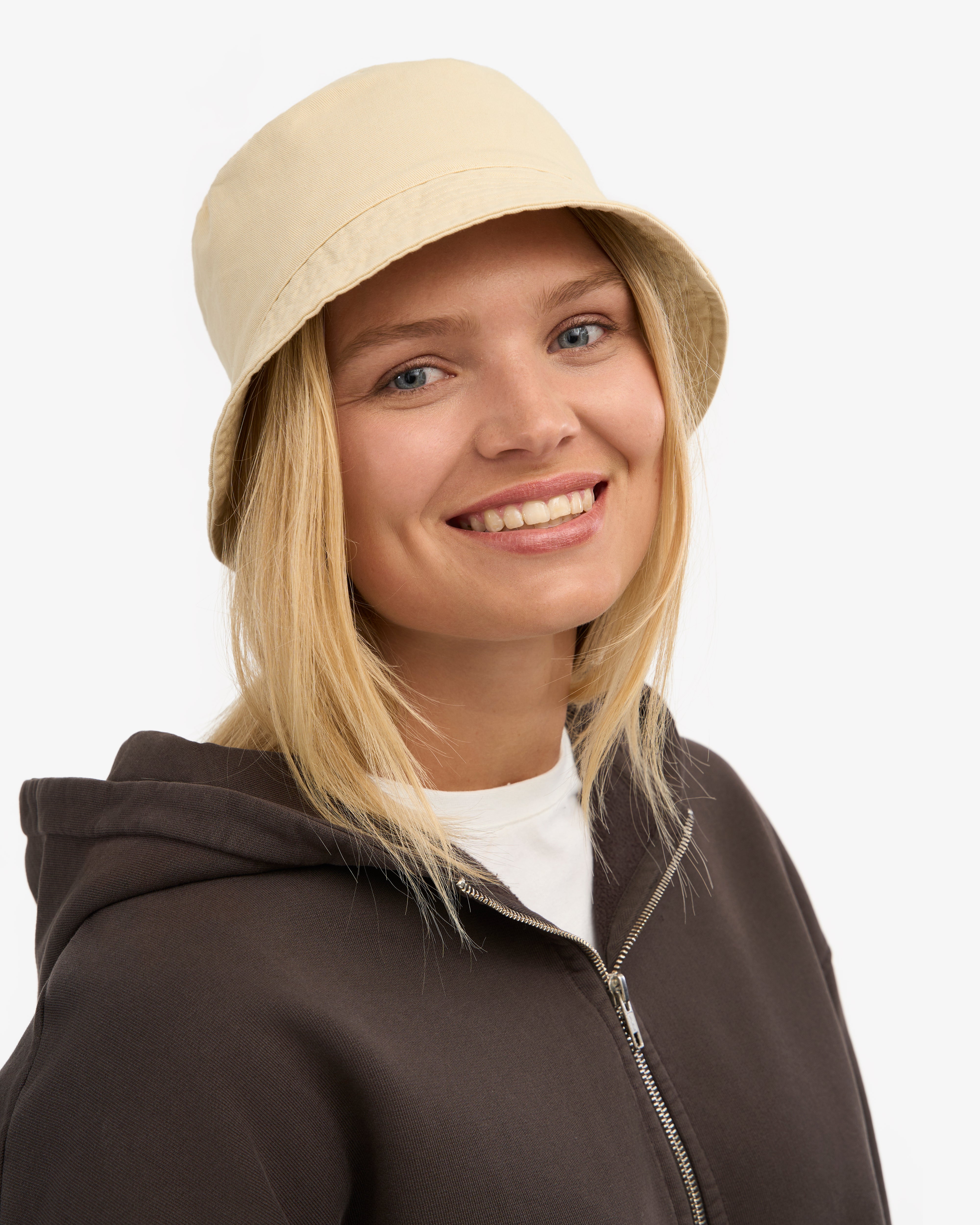 Organic Cotton Bucket Hat - Ivory White