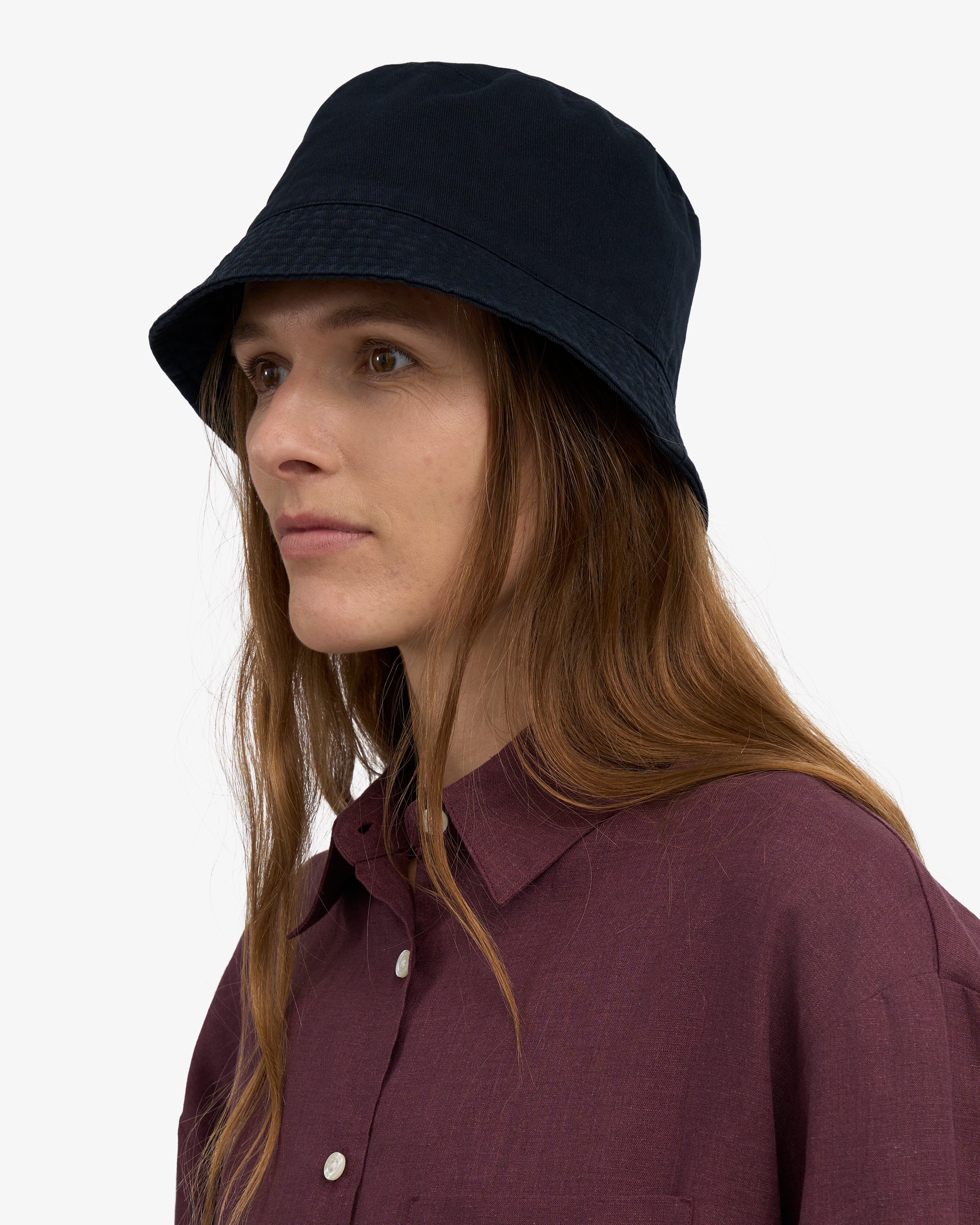 Organic Cotton Bucket Hat - Navy Blue