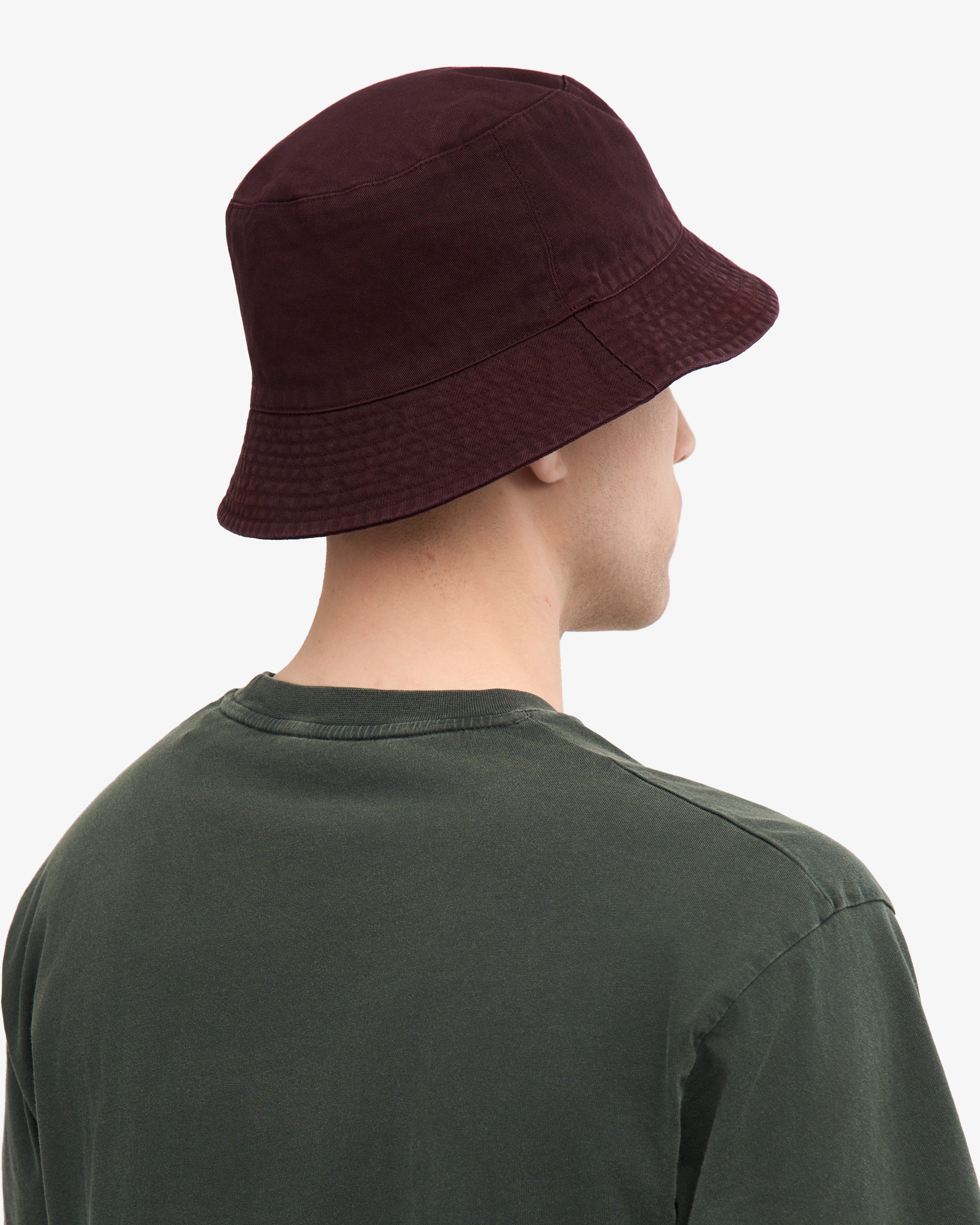Organic Cotton Bucket Hat - Oxblood Red