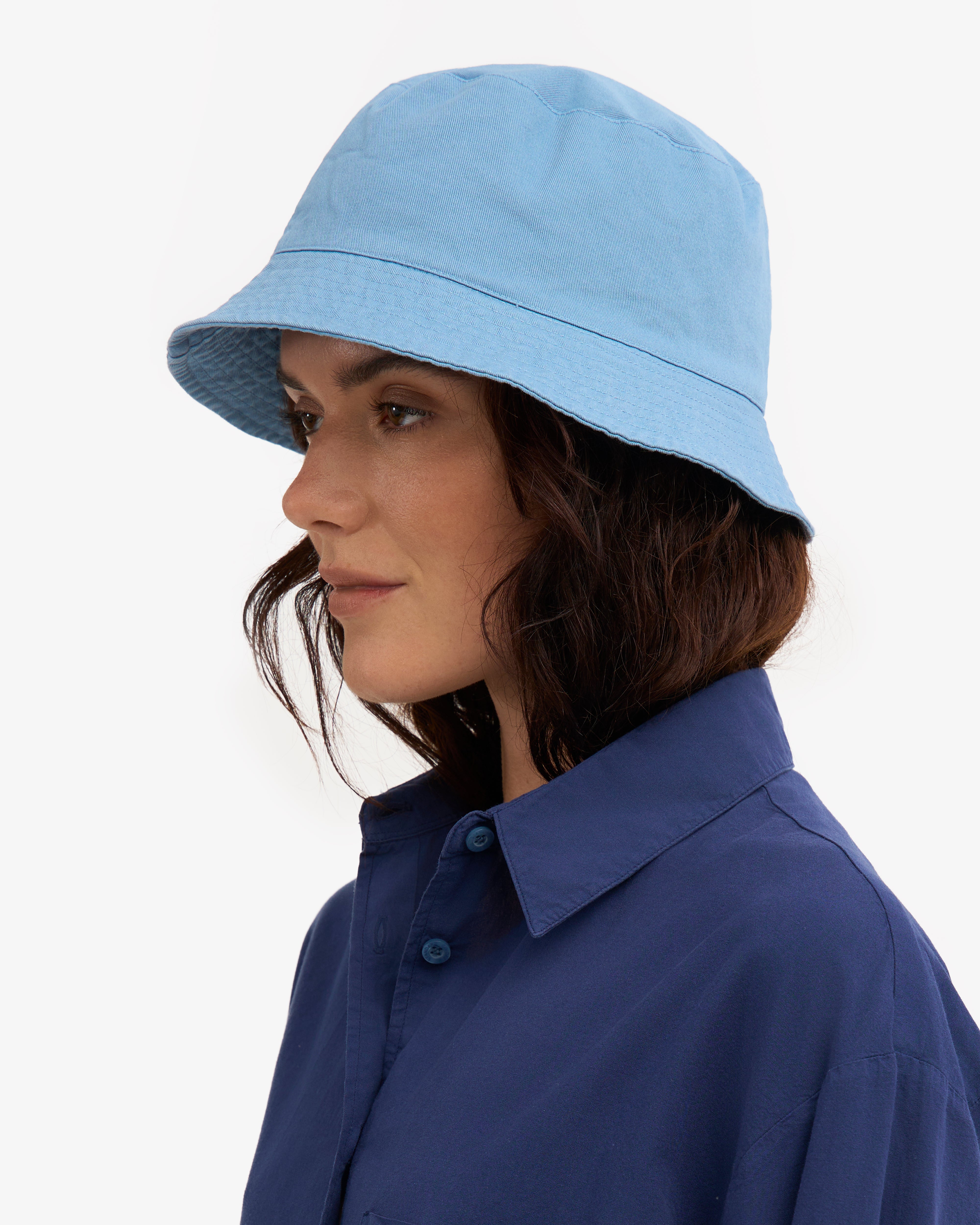 Organic Cotton Bucket Hat - Seaside Blue