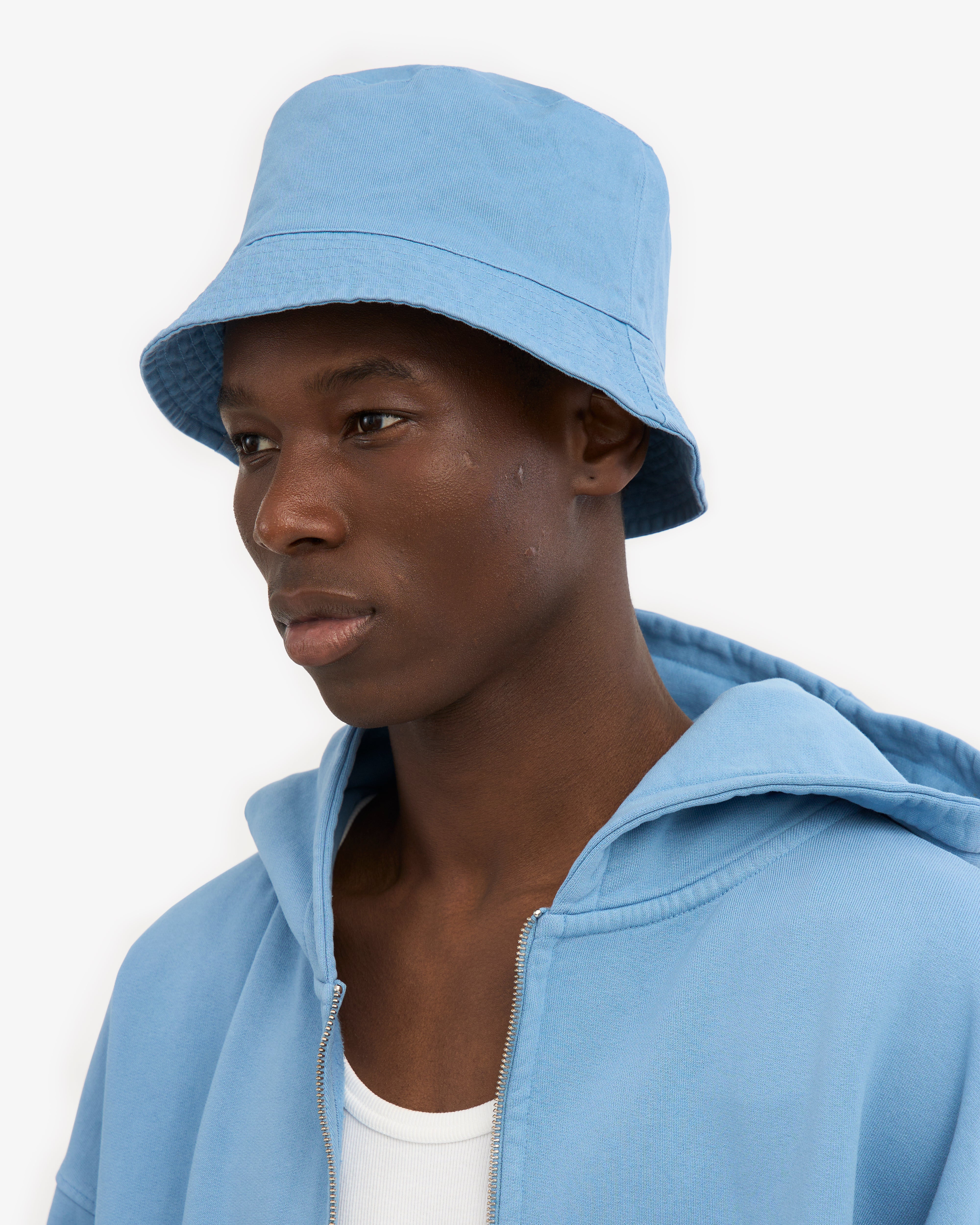 Organic Cotton Bucket Hat - Seaside Blue