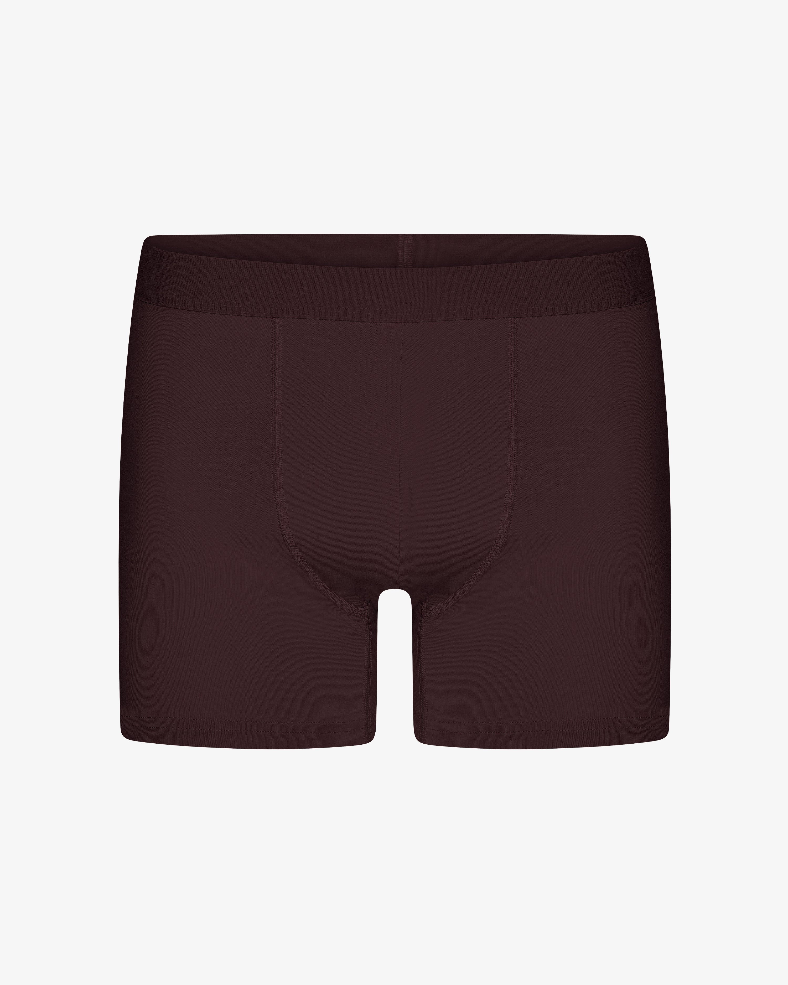 Classic Organic Boxer Briefs - Oxblood Red