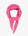Merino Wool Triangle Scarf - Bubblegum Pink