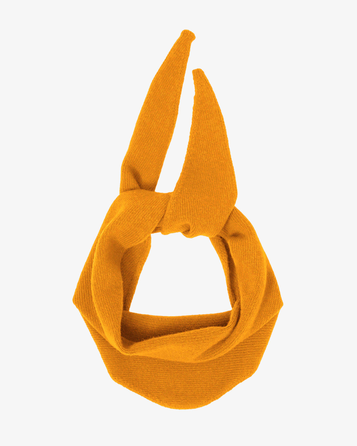 Merino Wool Triangle Scarf - Burned Yellow
