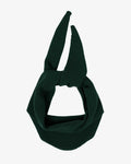 Merino Wool Triangle Scarf - Emerald Green